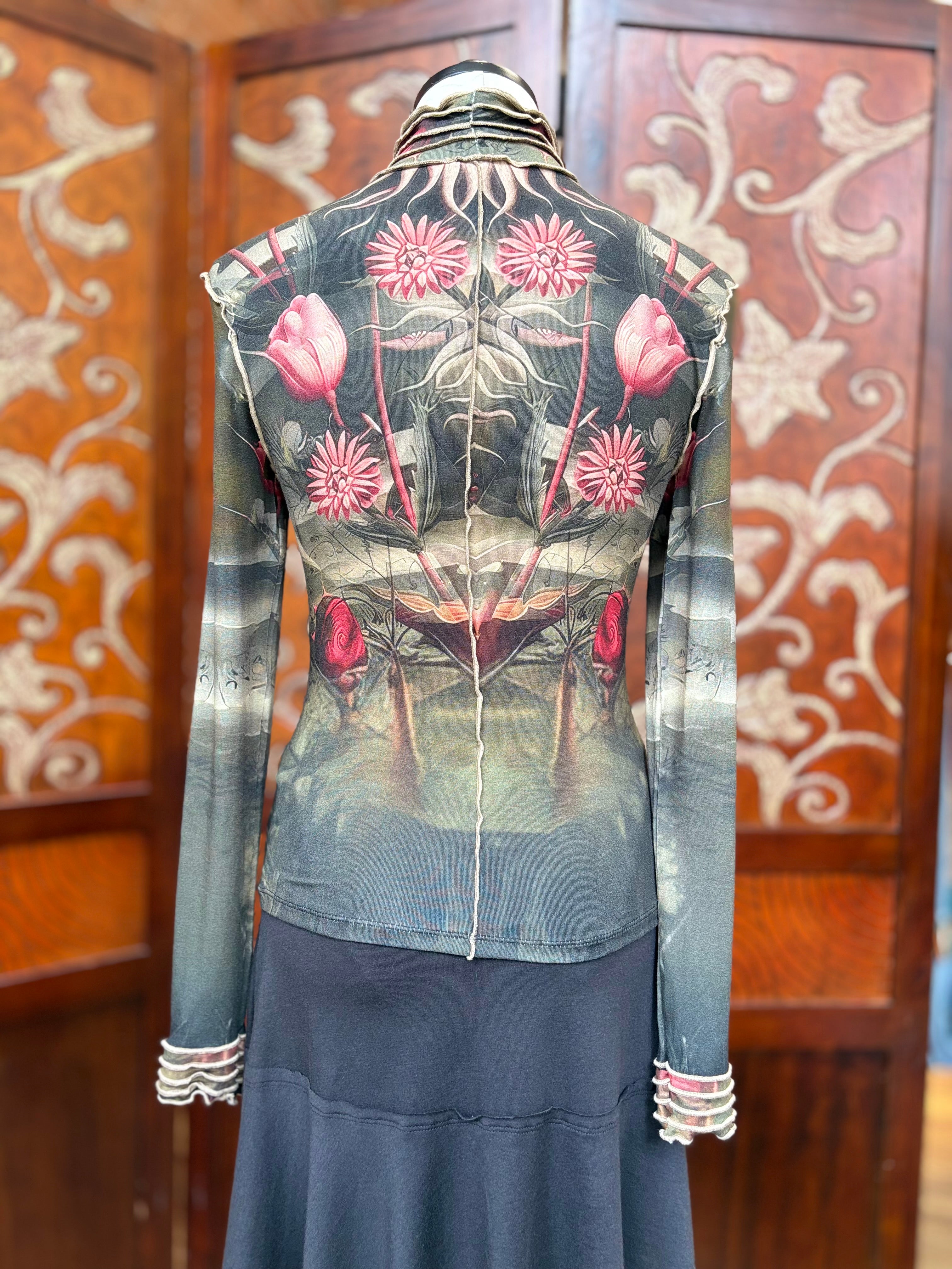 Camisa Desigual Abata, encaje con botones delanteros