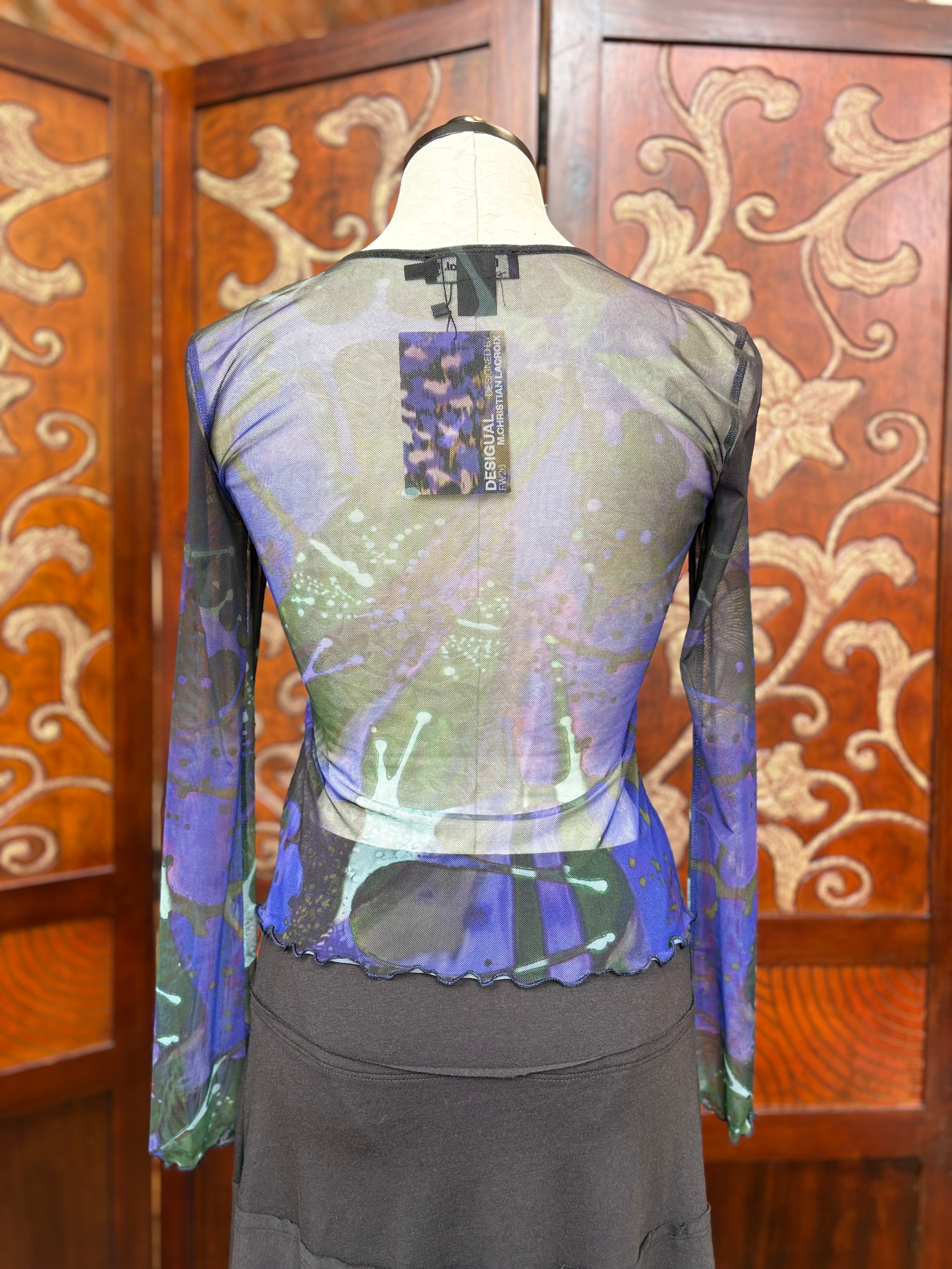 Desigual Dots Leaf Lacroix t-shirt, long-sleeve TK02