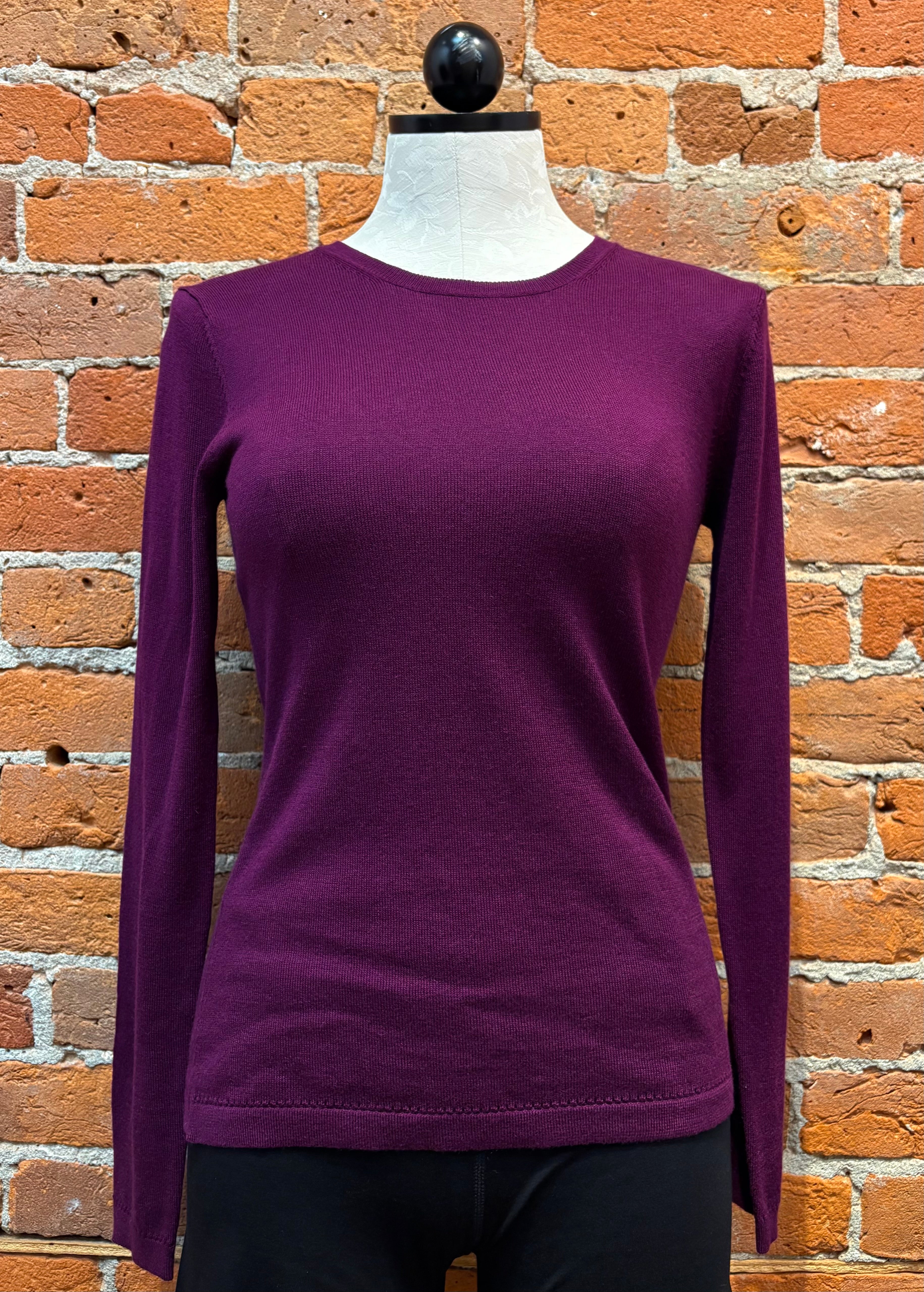 Alashan sweater LC2006, classic crewneck cotton cashmere (3 colors)