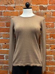 Alashan sweater LC2006, classic crewneck cotton cashmere