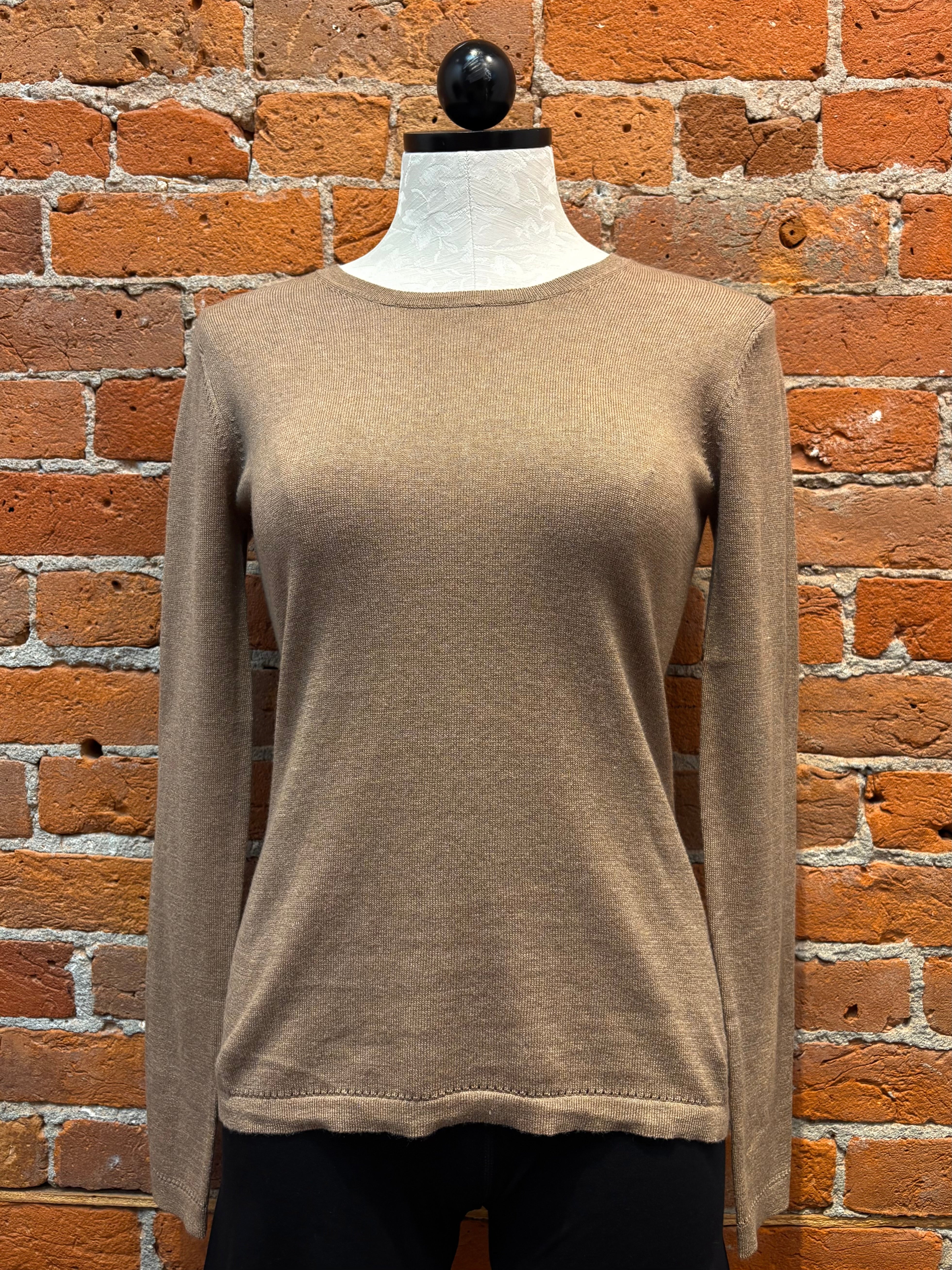 Alashan sweater LC2006, classic crewneck cotton cashmere (3 colors)