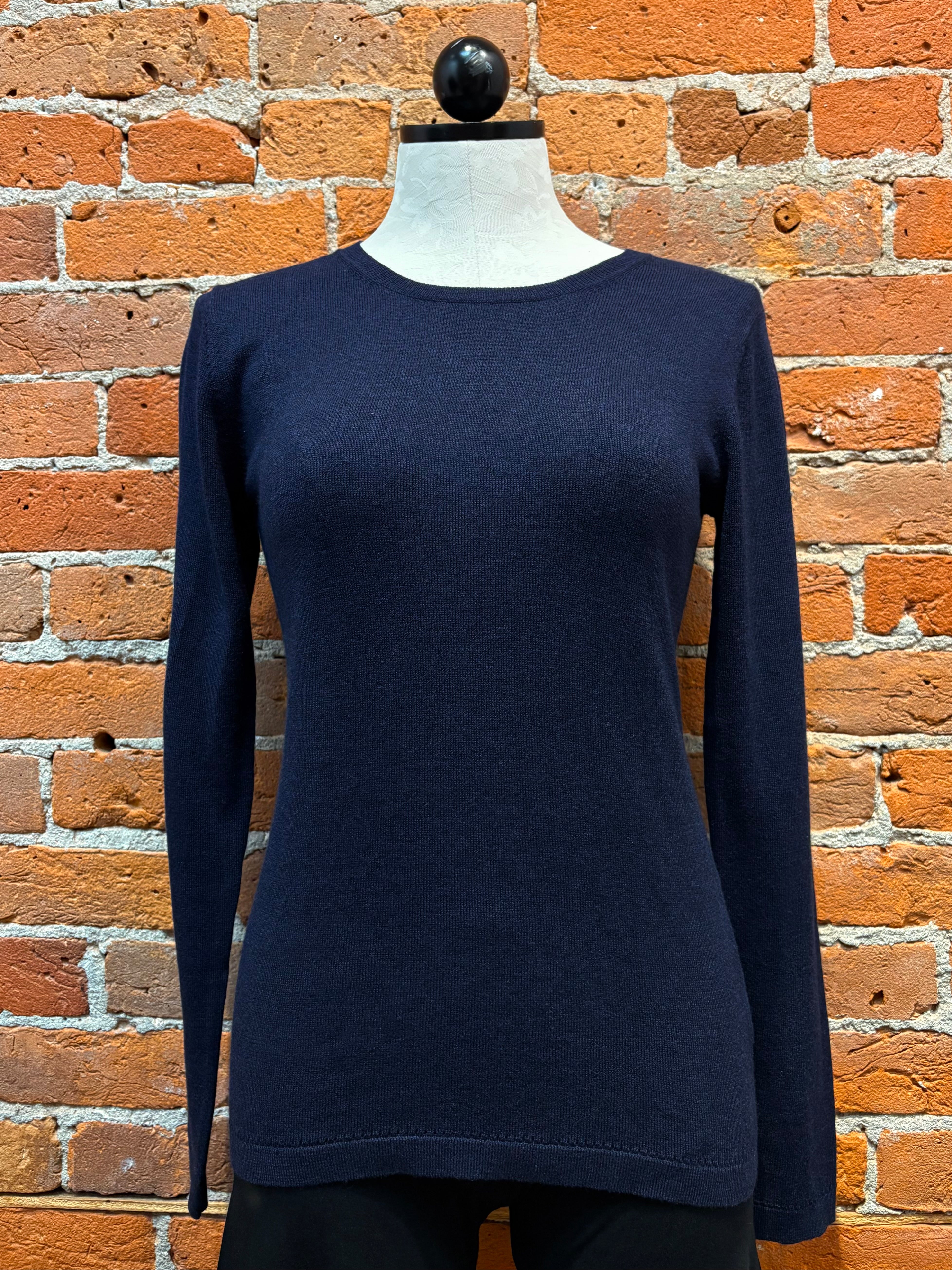 Alashan sweater LC2006, classic crewneck cotton cashmere (3 colors)