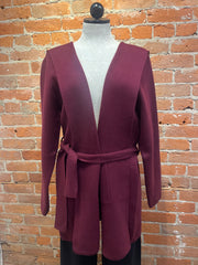 M (Made in Italy) hoodie, belted cardigan 17-M-021Z