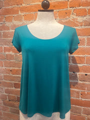 Salaam Cora shirt, solid cap sleeve (2 colors)