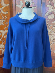 Alashan sweater LC2201, Terry Stitch cowl neck cotton cashmere