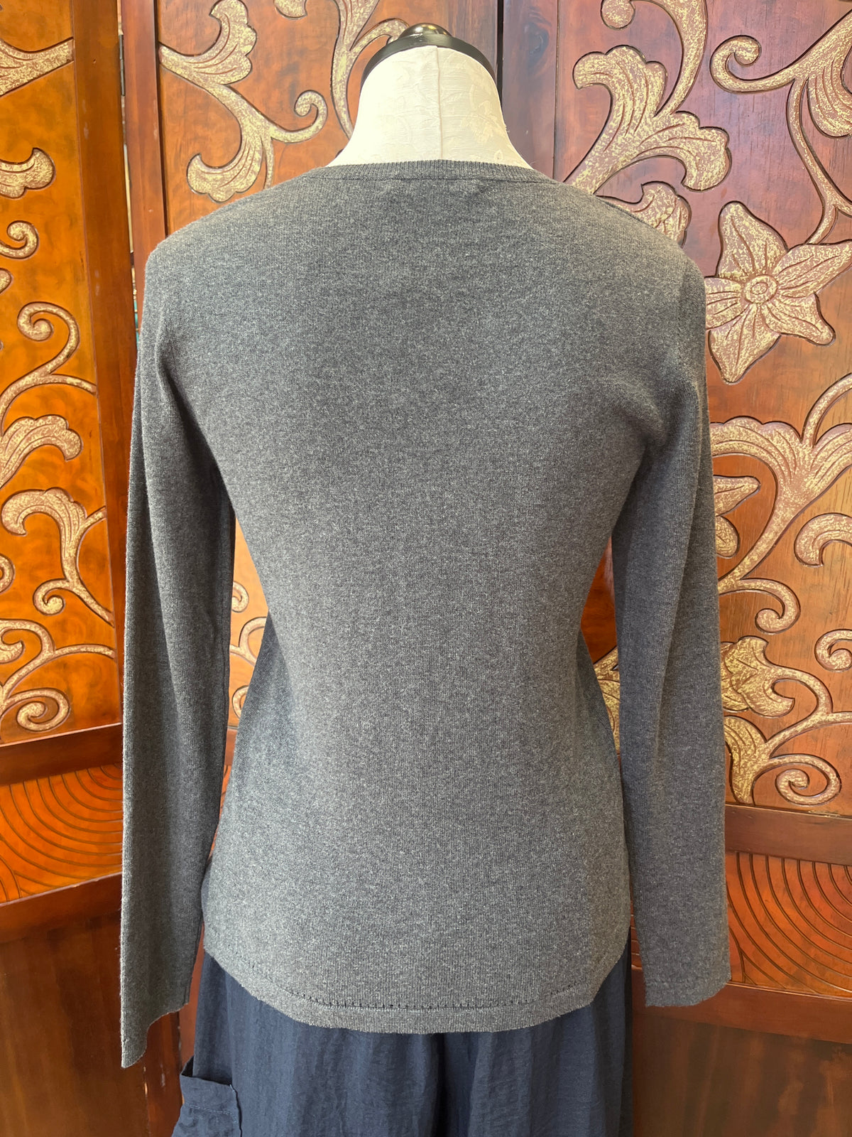 Alashan sweater LC2006, classic crewneck cotton cashmere SALE Size L