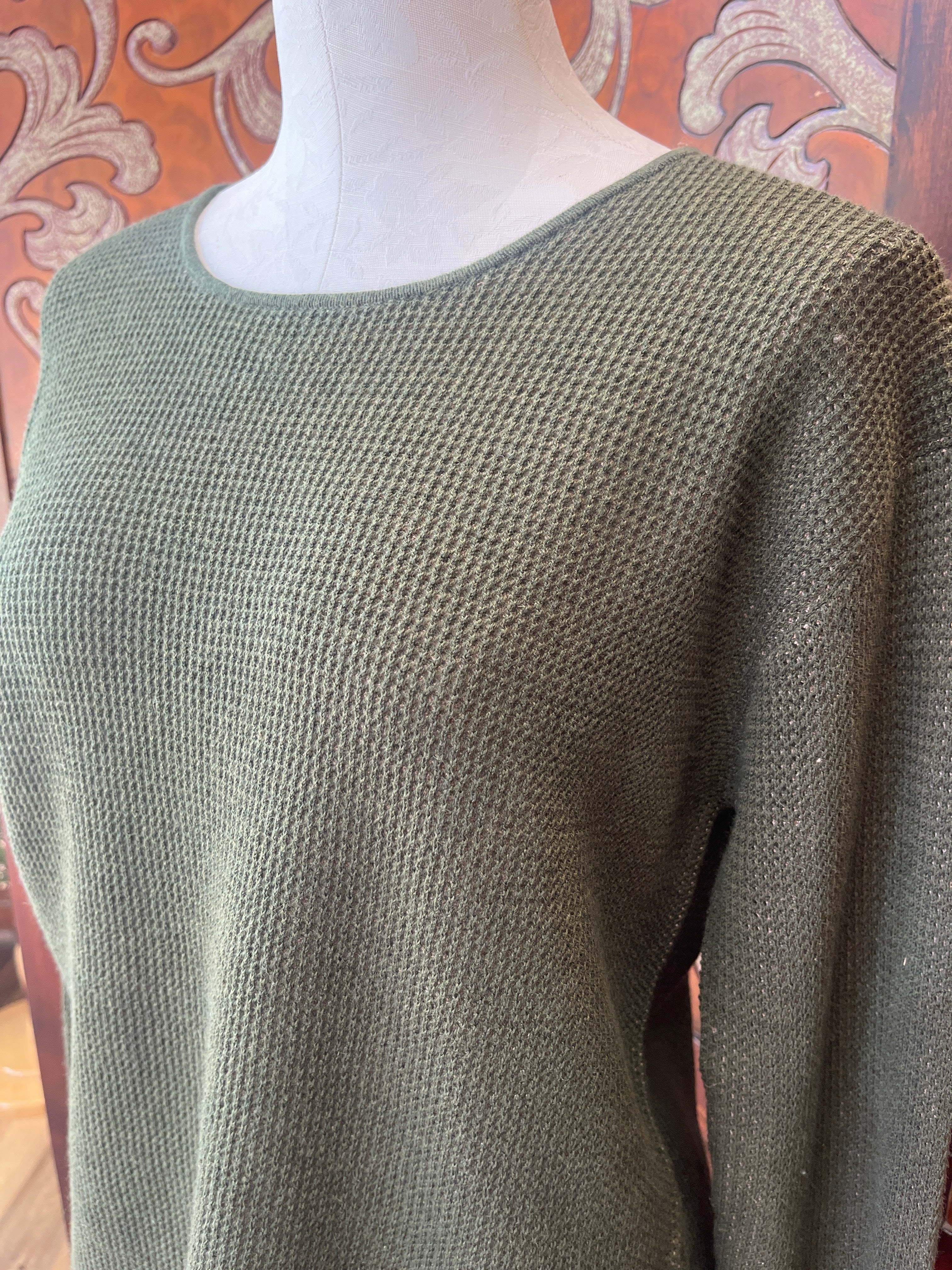 Alashan sweater LC2009, Plaited Reversible cotton cashmere