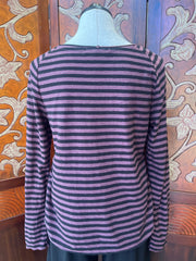 Cut Loose t-shirt, black stripe sporty Cinnabark