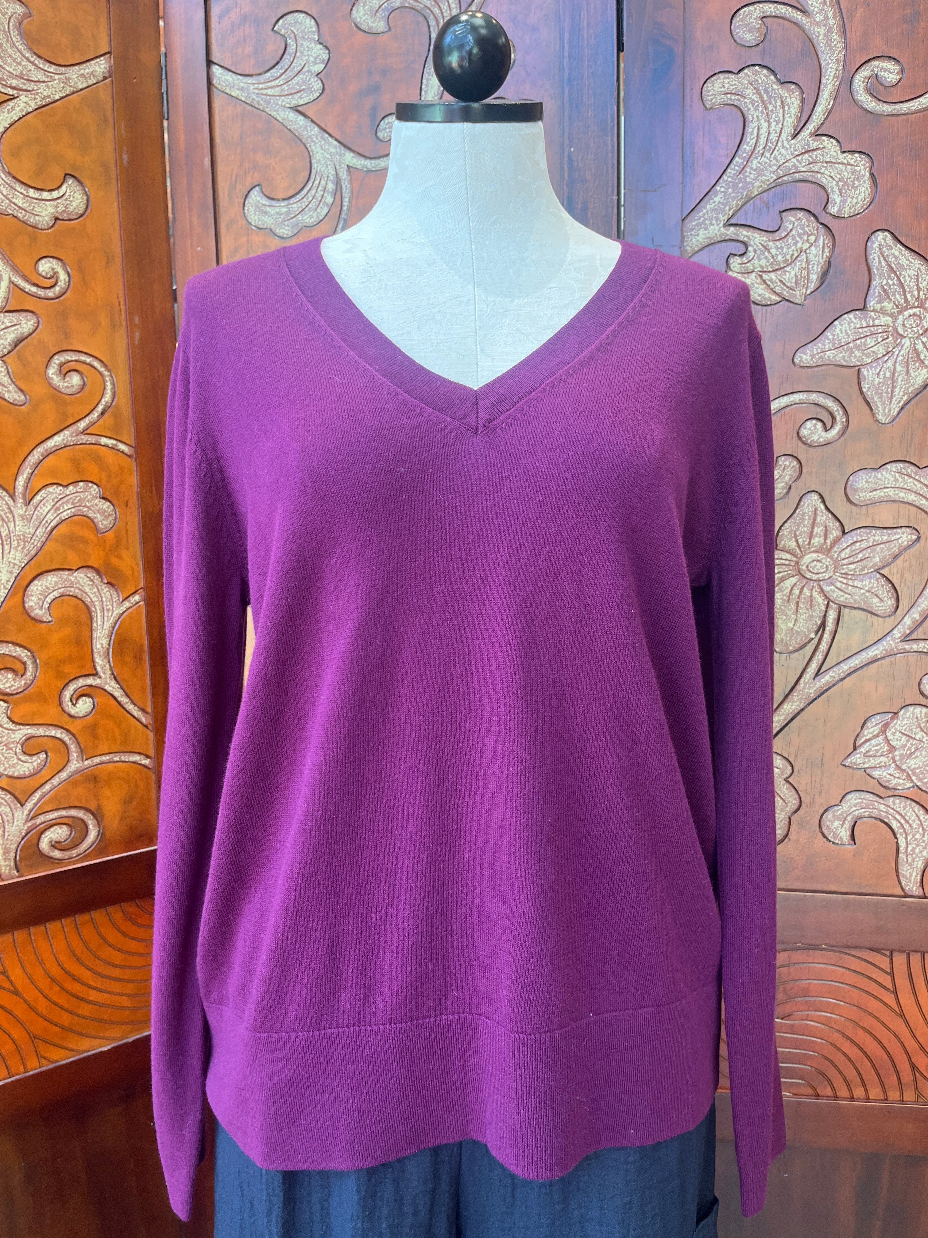 Alashan sweater LC2113, West Elm v-neck cotton cashmere