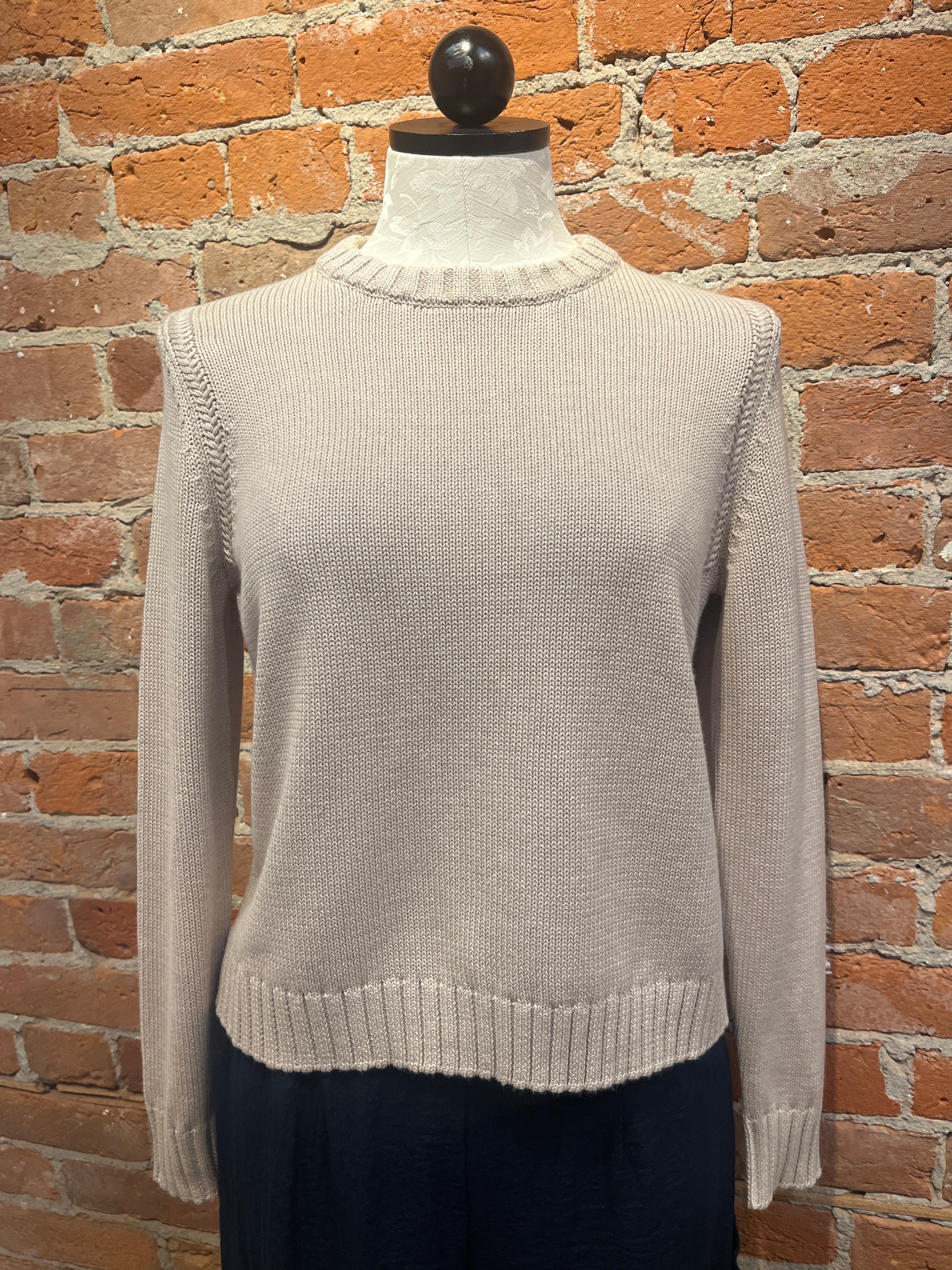 Alashan sweater LC2514, Ayla cropped crewneck cotton cashmere