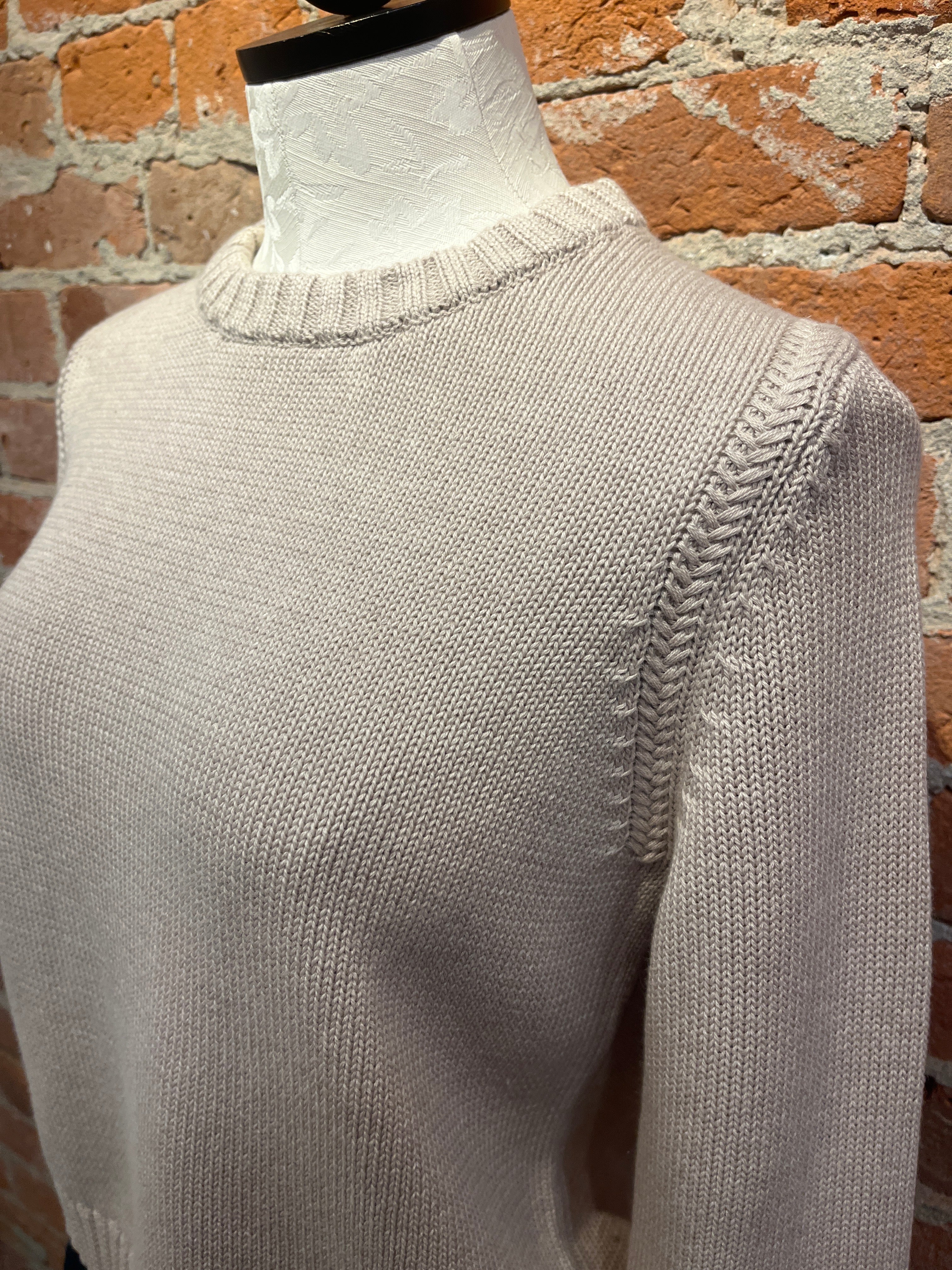 Alashan sweater LC2514, Ayla cropped crewneck cotton cashmere