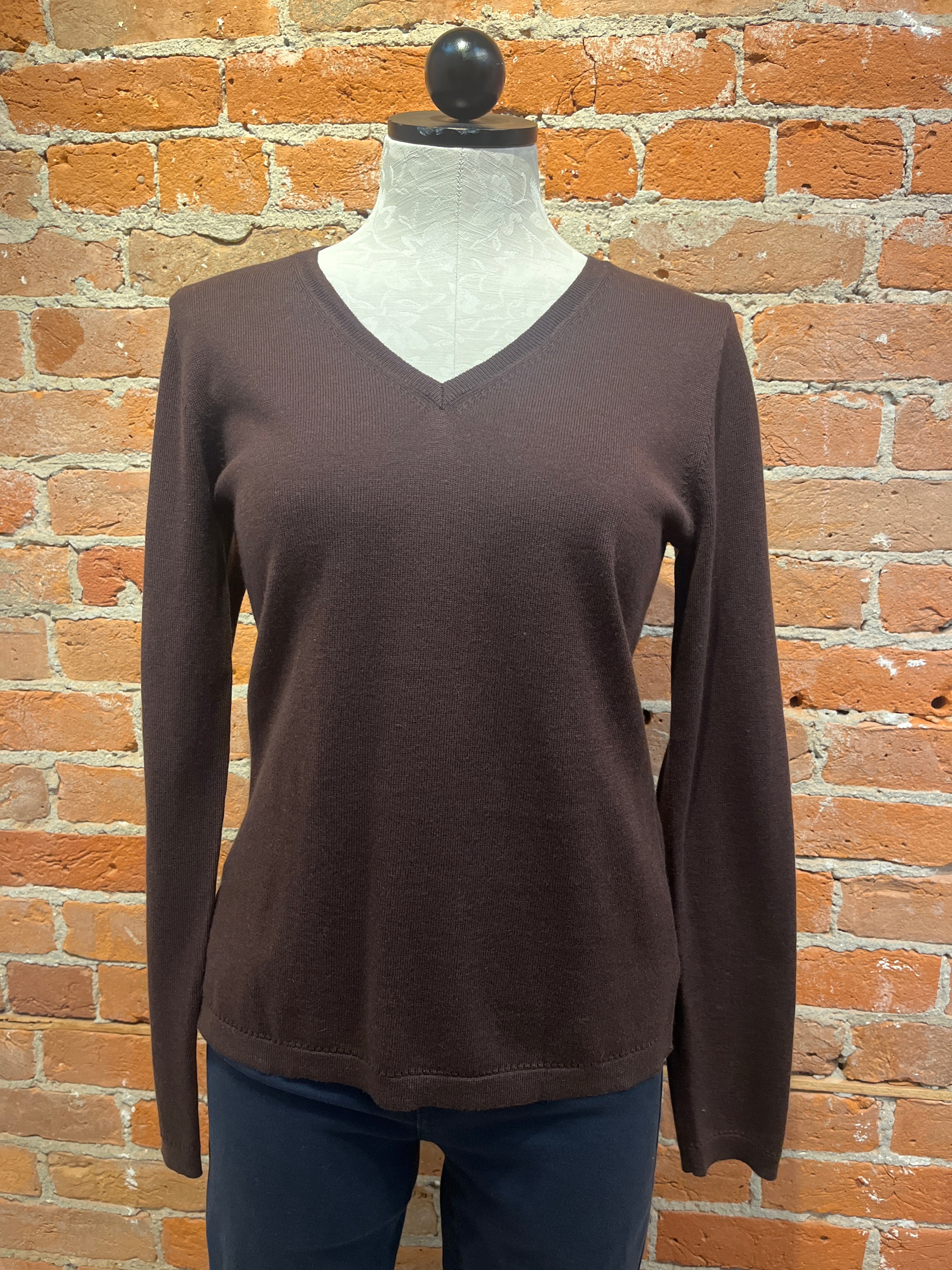 Alashan sweater LC2005, classic v-neck cotton cashmere