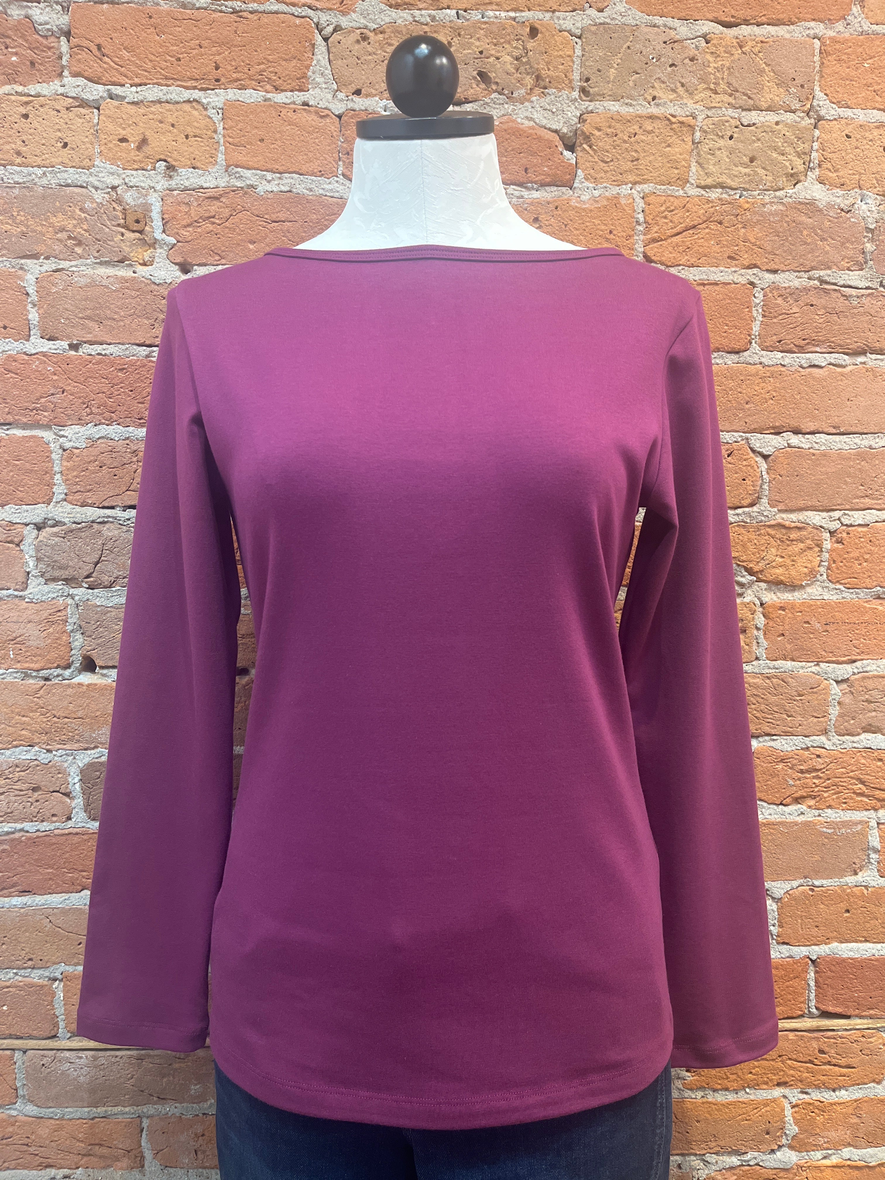 Necessitees t-shirt, boatneck long-sleeve (2 colors)