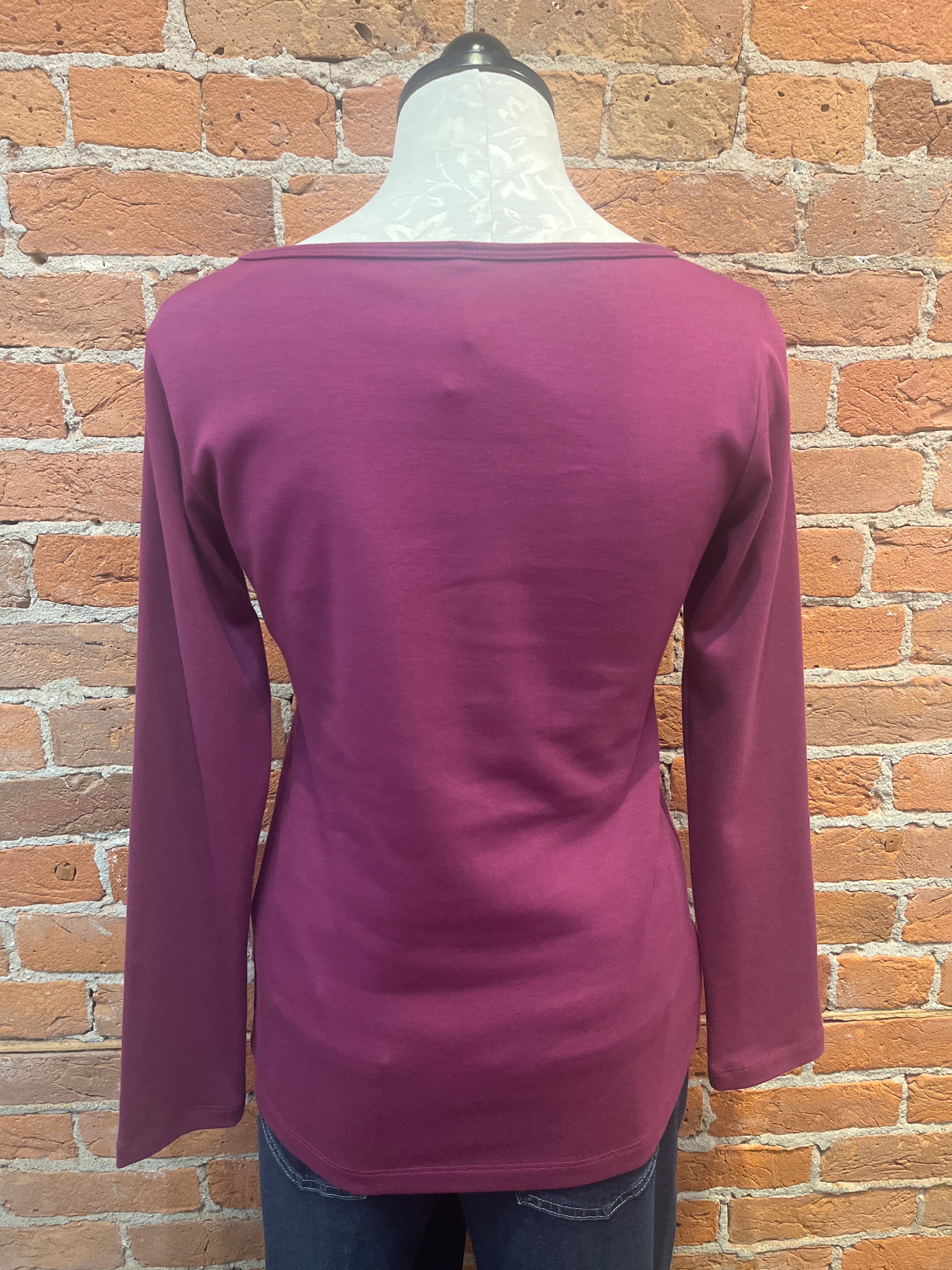 Necessitees t-shirt, boatneck long-sleeve (2 colors)