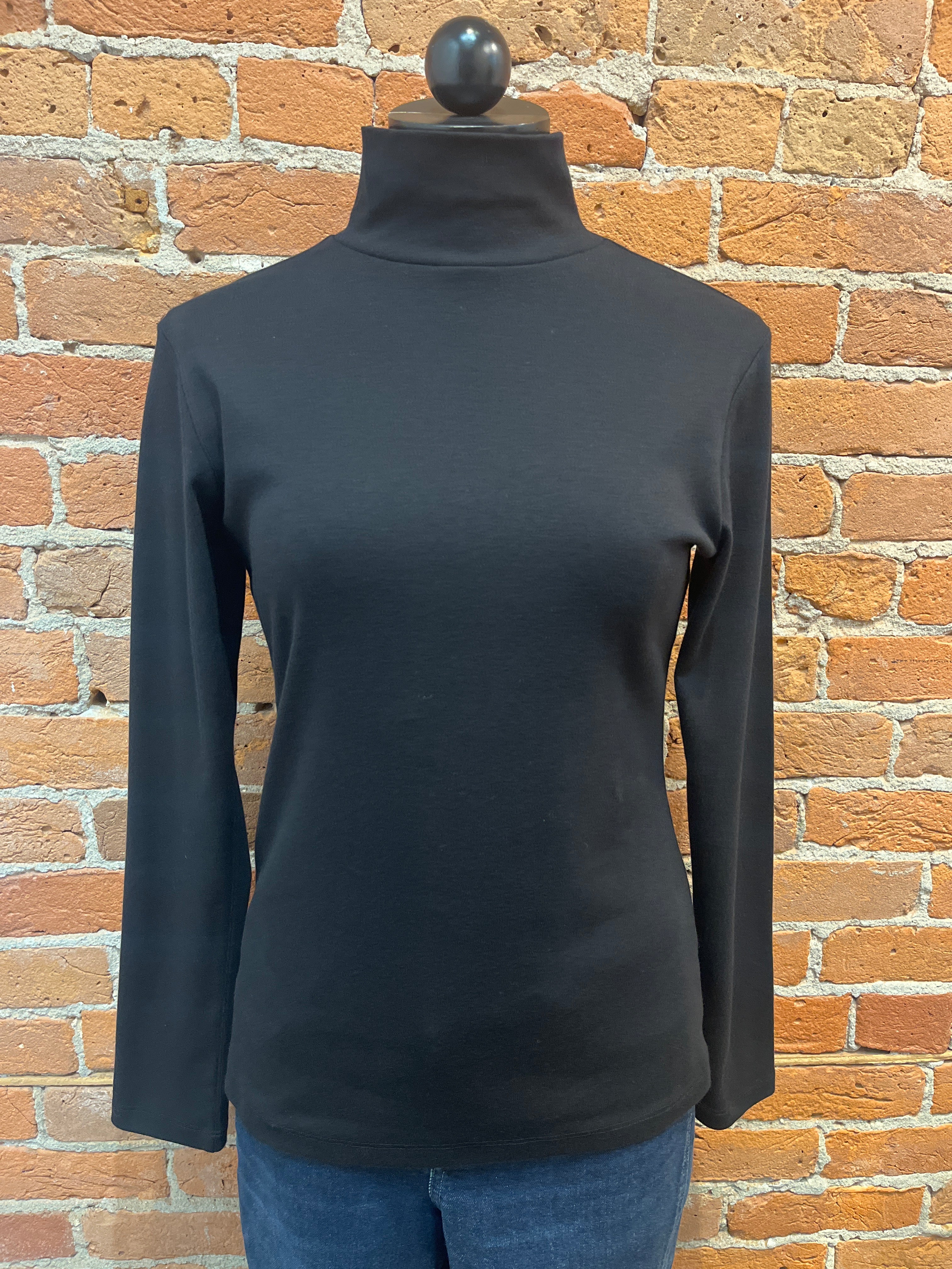 Necessitees t-shirt, mock-neck long-sleeve (3 colors)