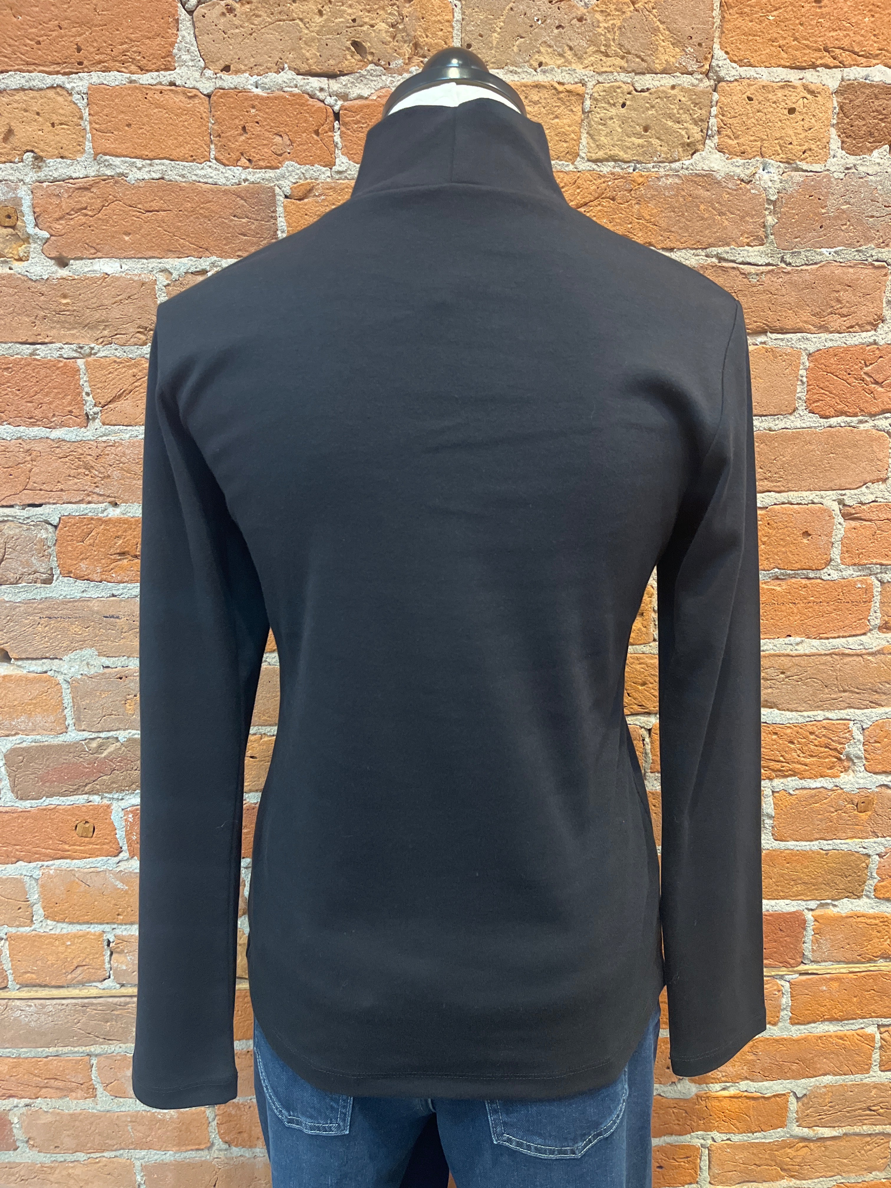 Necessitees t-shirt, mock-neck long-sleeve (3 colors)