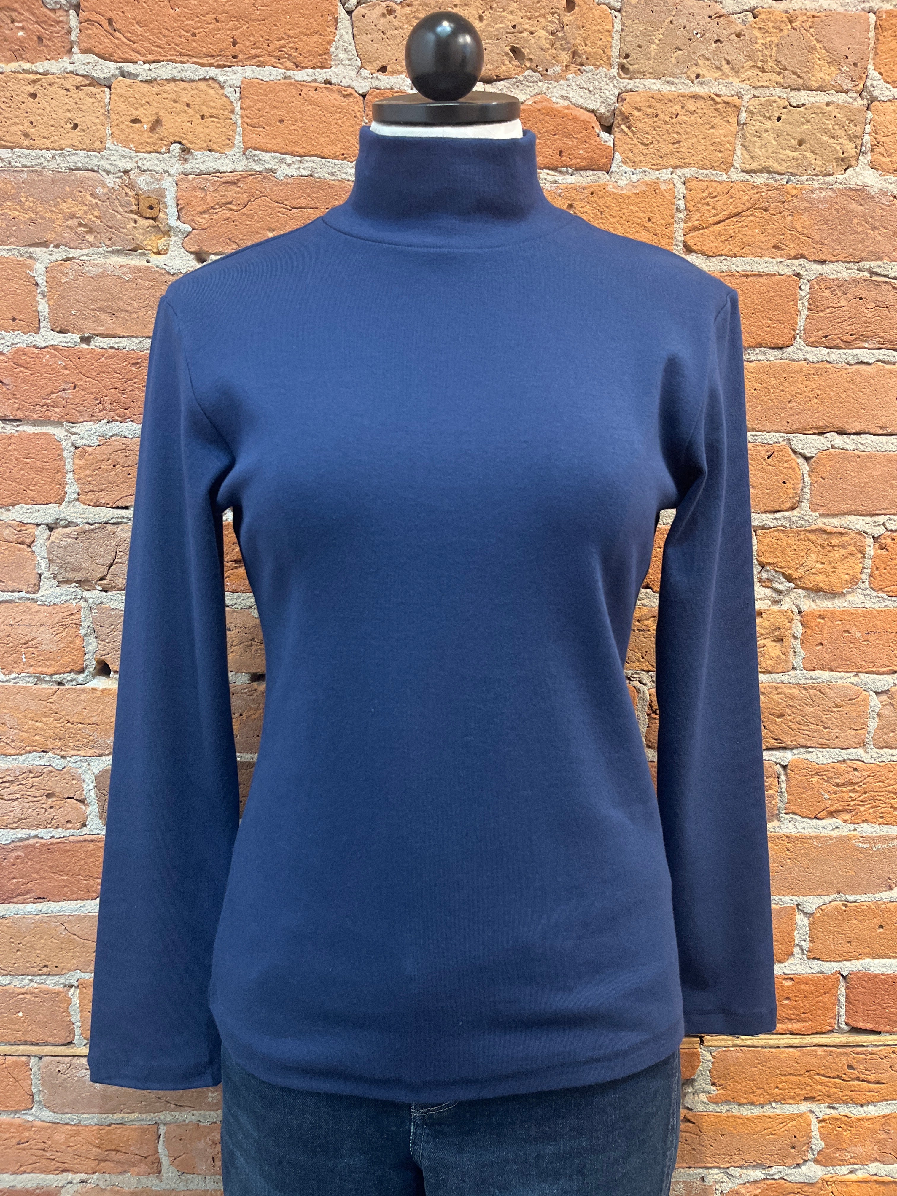 Necessitees t-shirt, mock-neck long-sleeve (3 colors)