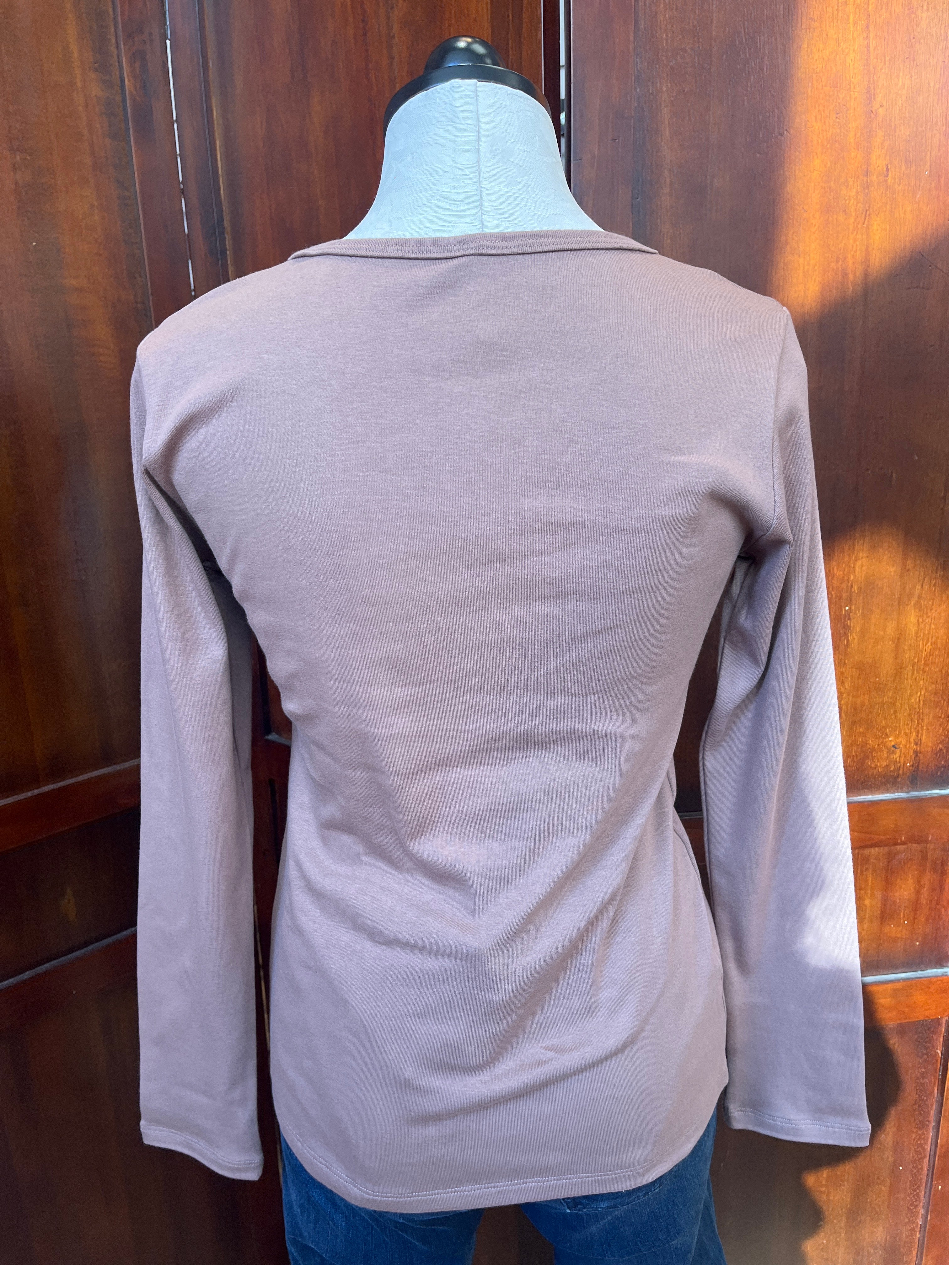 Necessitees t-shirt, jewel neck long-sleeve (3 colors)
