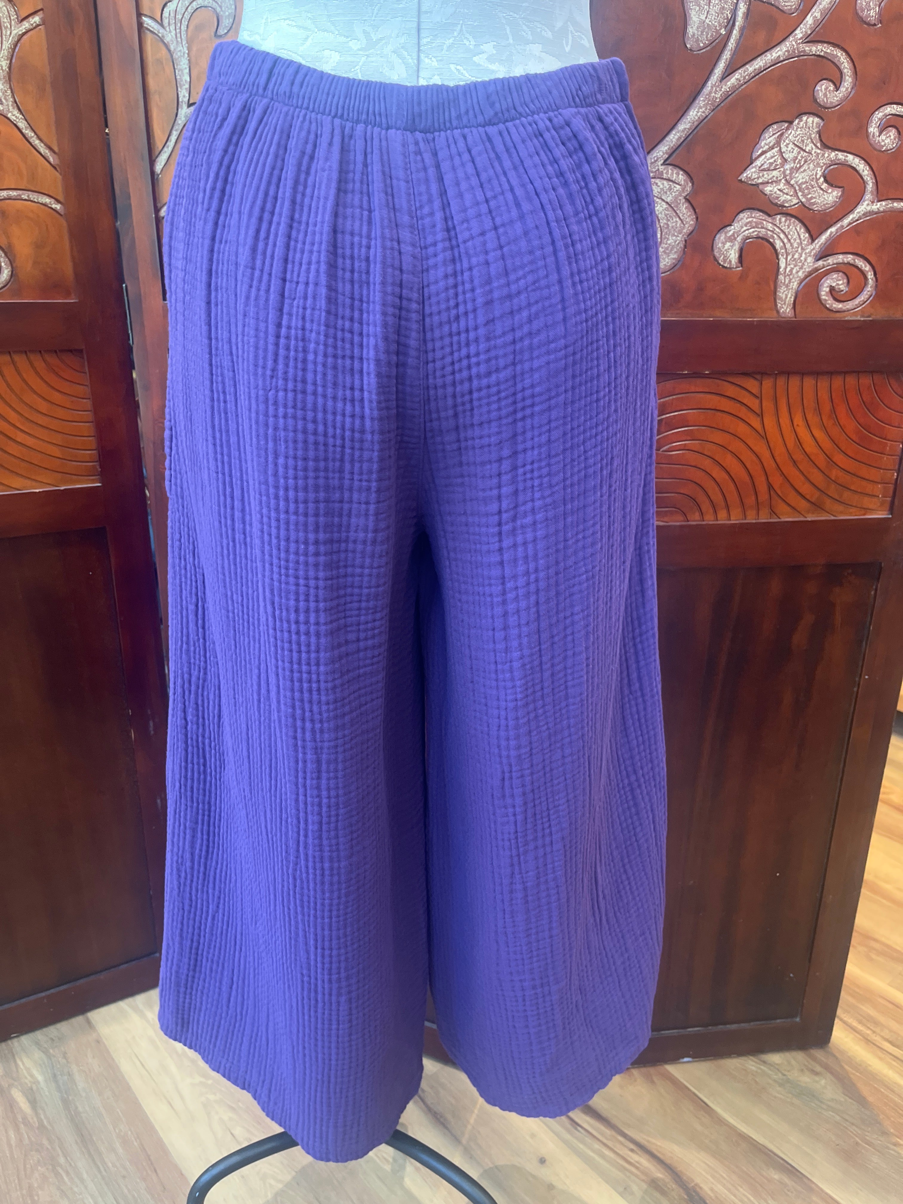 CMC pant 5600, 3-layer cotton gauze culotte Jam