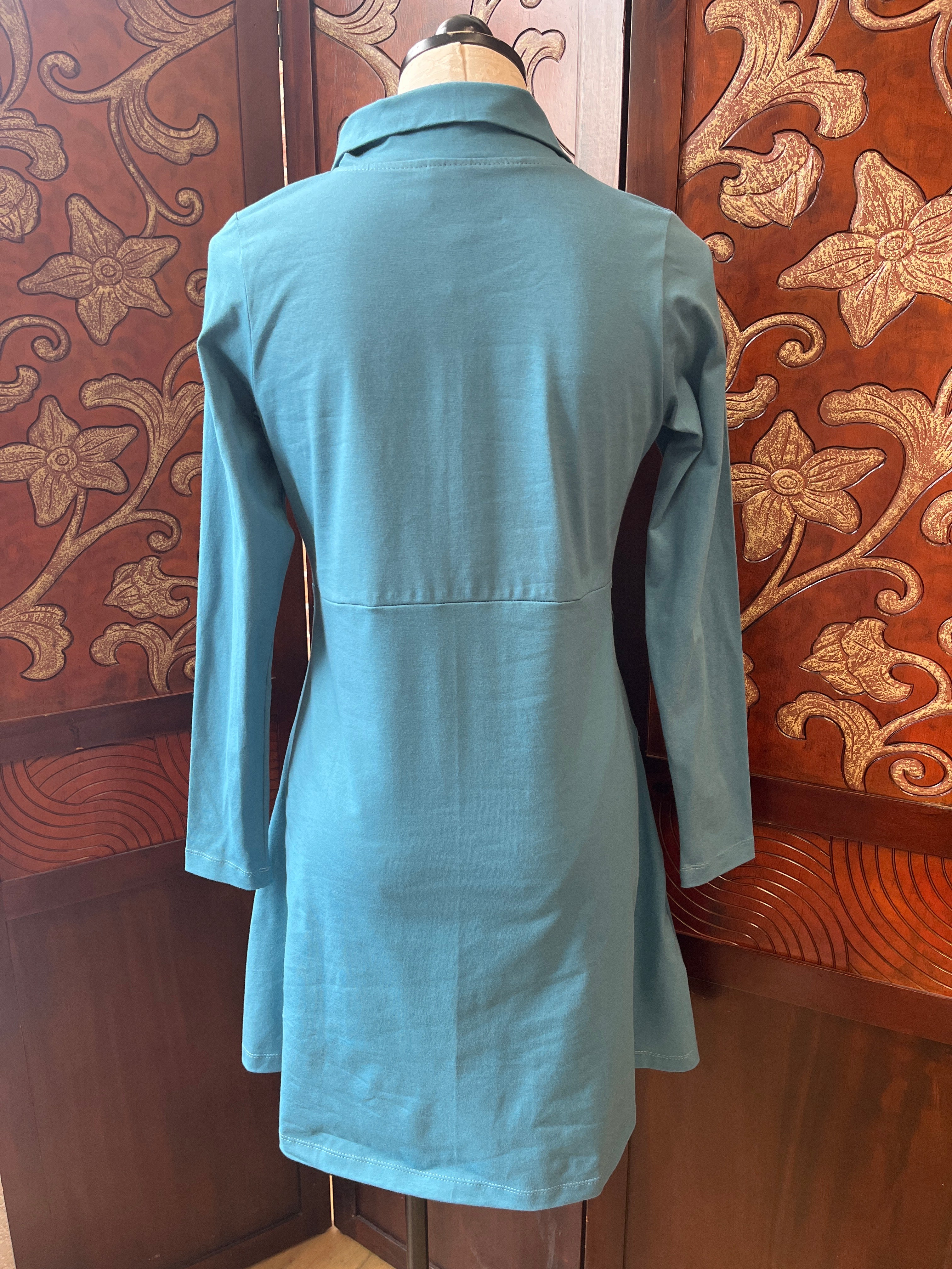 Flutter Leto tunic dress, zip front