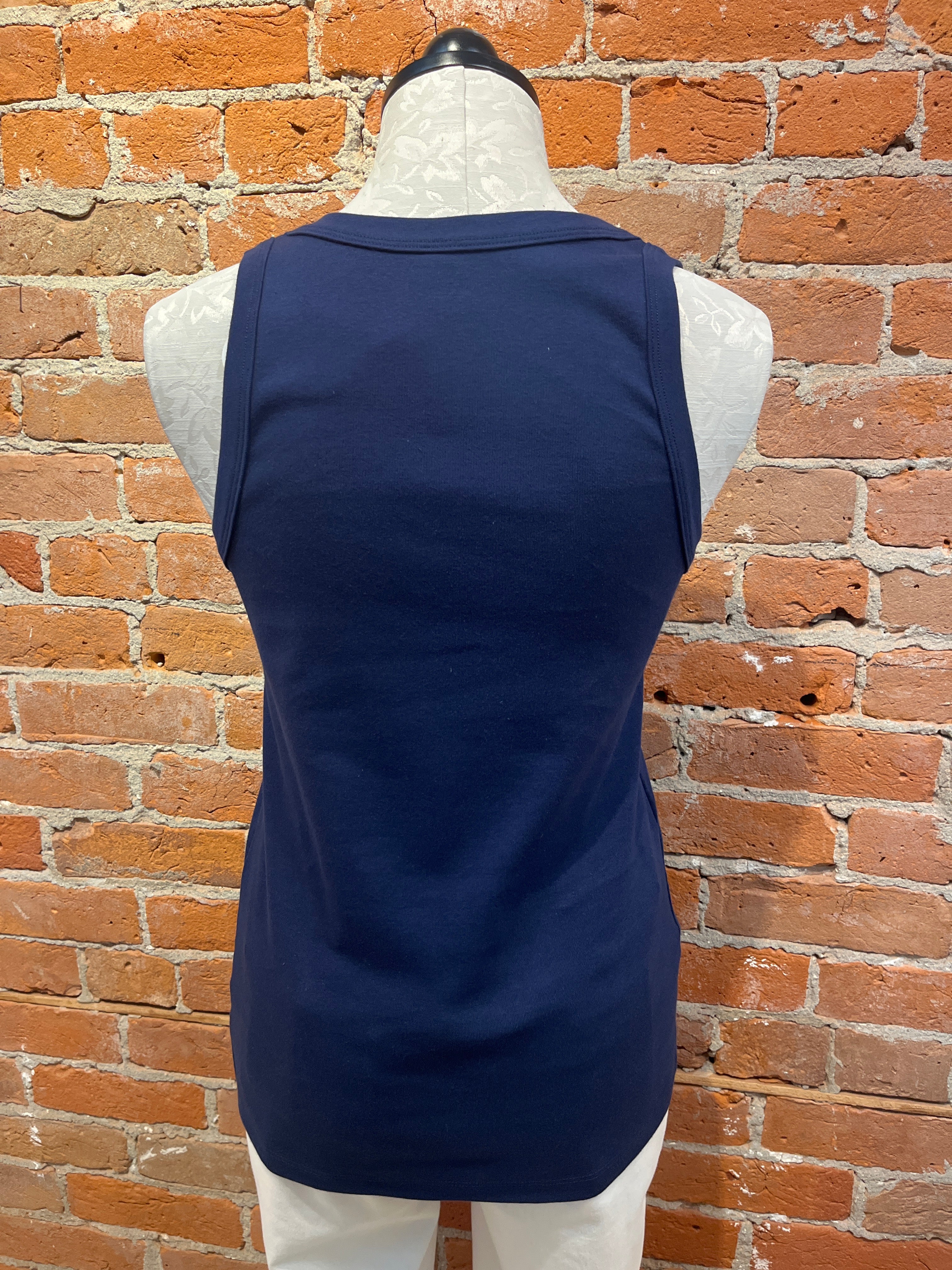 Necessitees April tank, v-neck wide binding