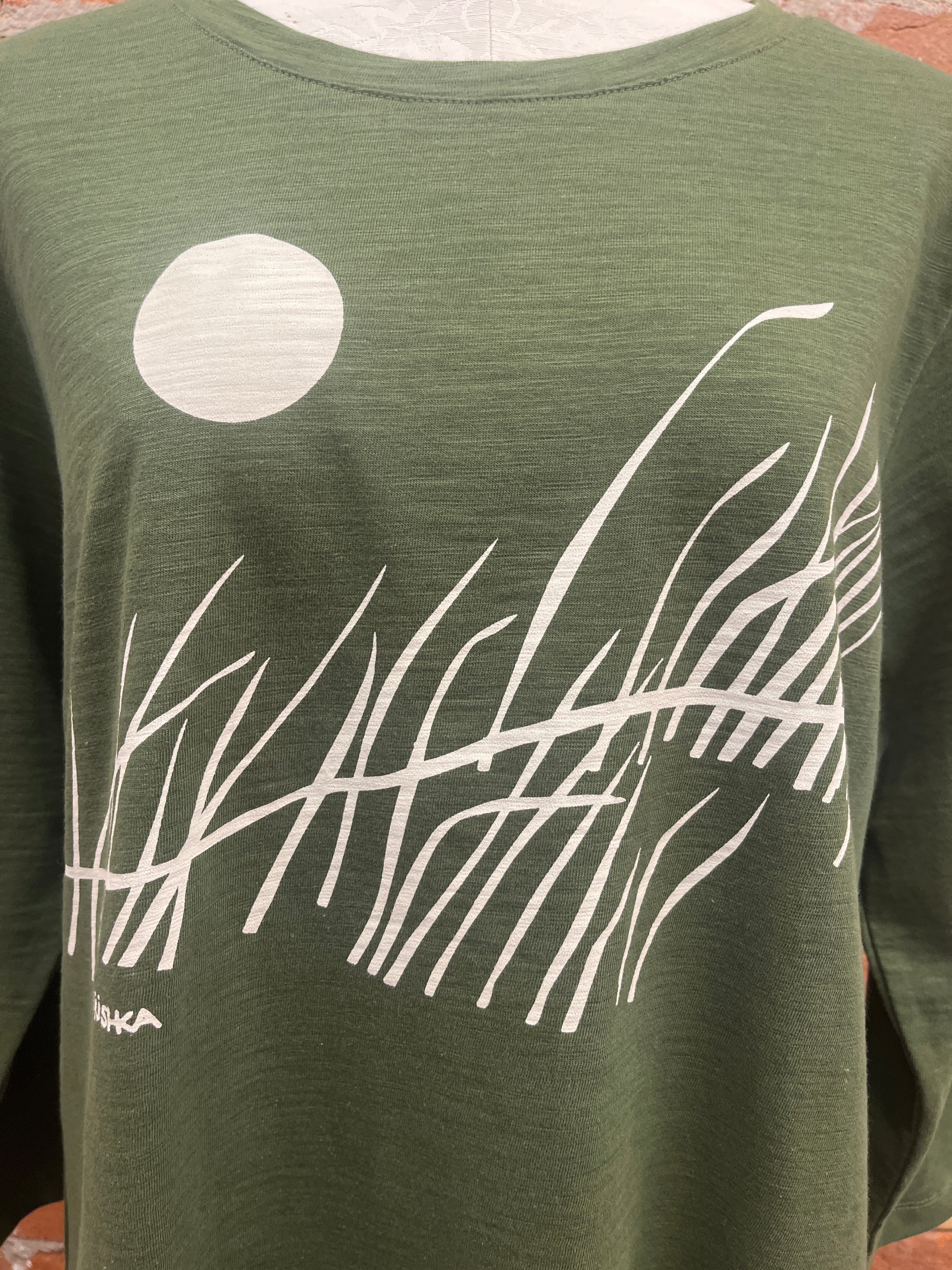 Marushka t-shirt, Dune Sun 3/4 sleeve slub