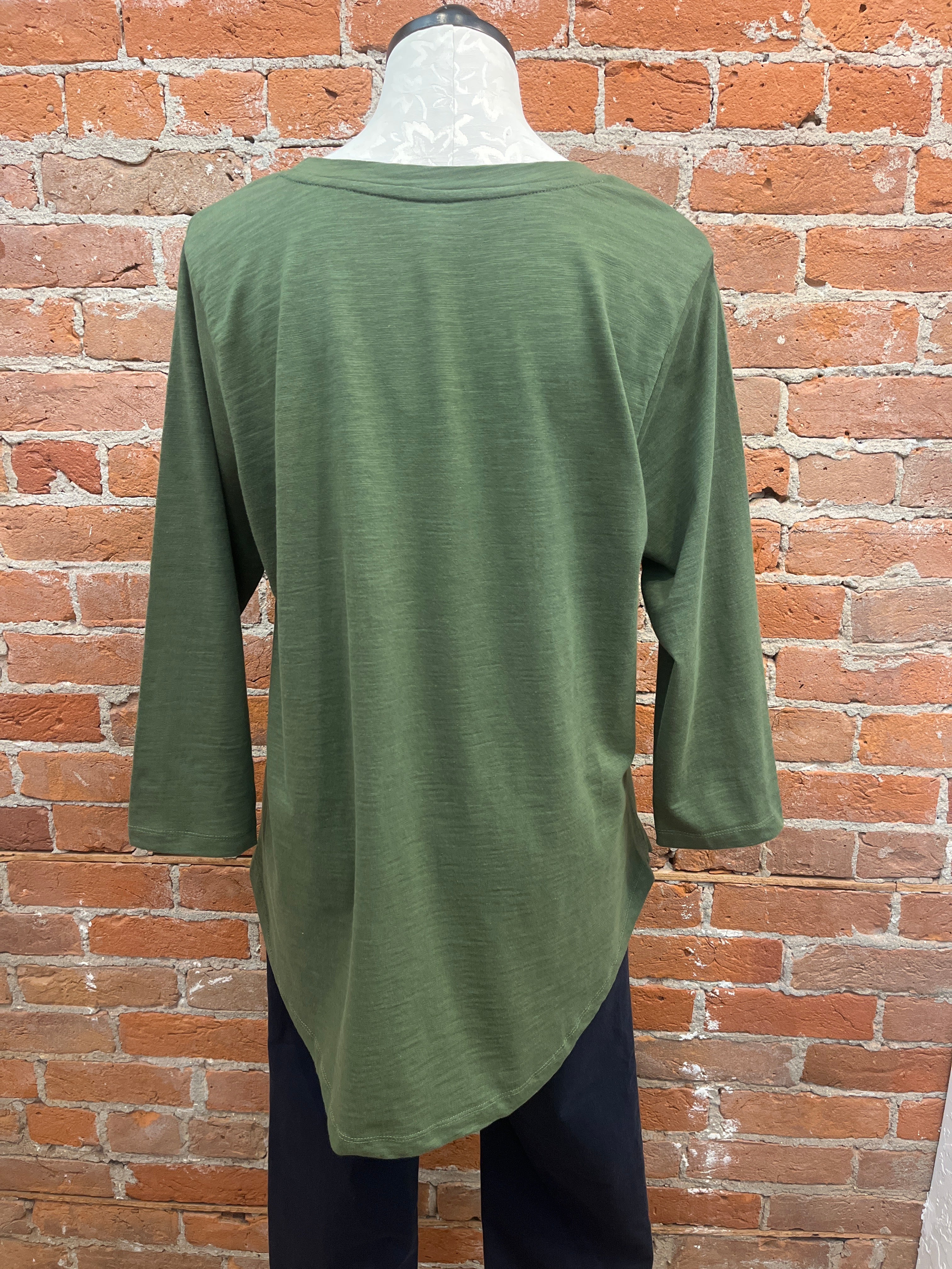 Marushka t-shirt, Dune Sun 3/4 sleeve slub