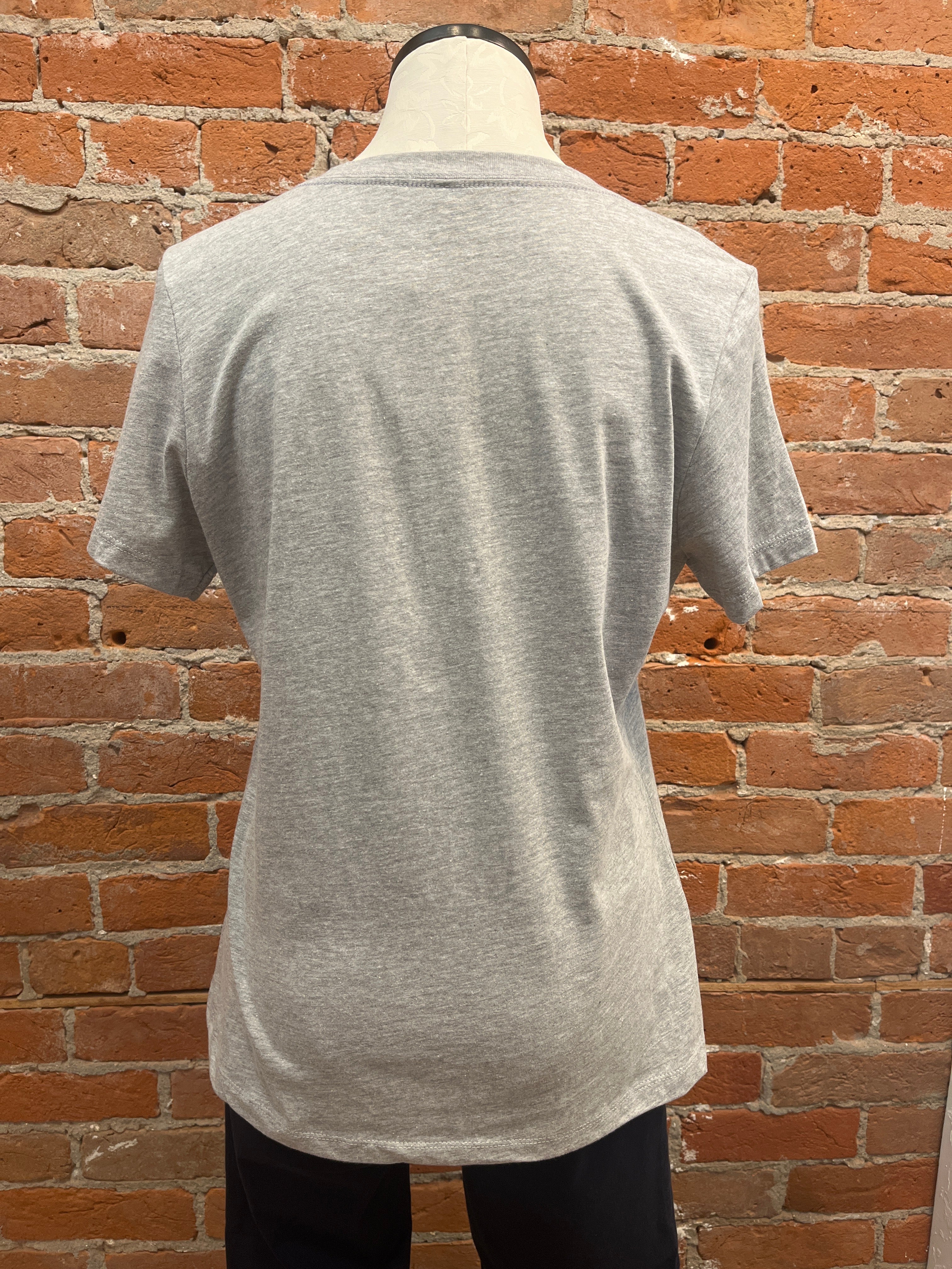 Marushka t-shirt, relaxed v-neck short-sleeve Hummingbirds