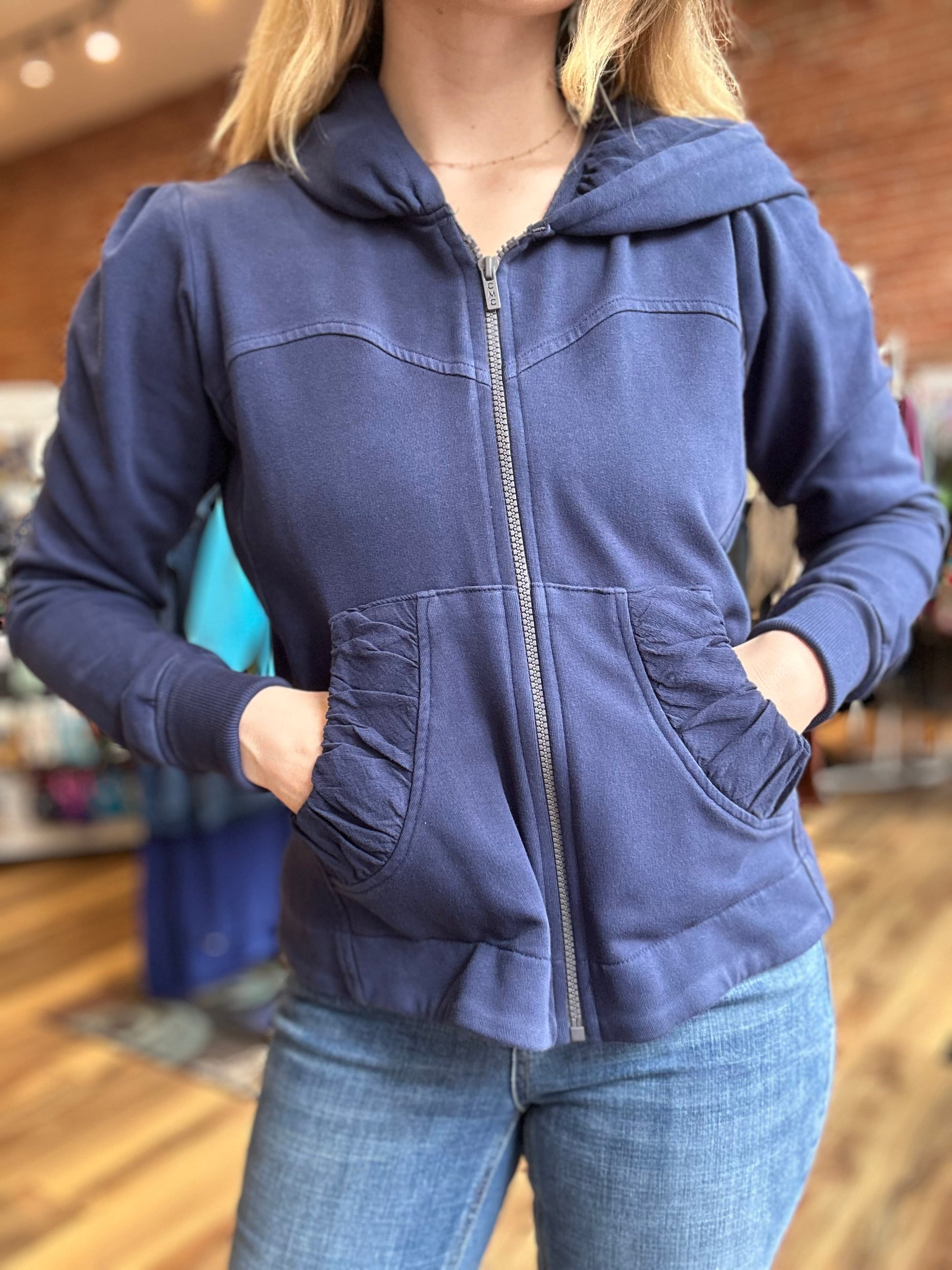 Chaqueta/abrigo con capucha CMC 3261, cremallera corta (6 colores)