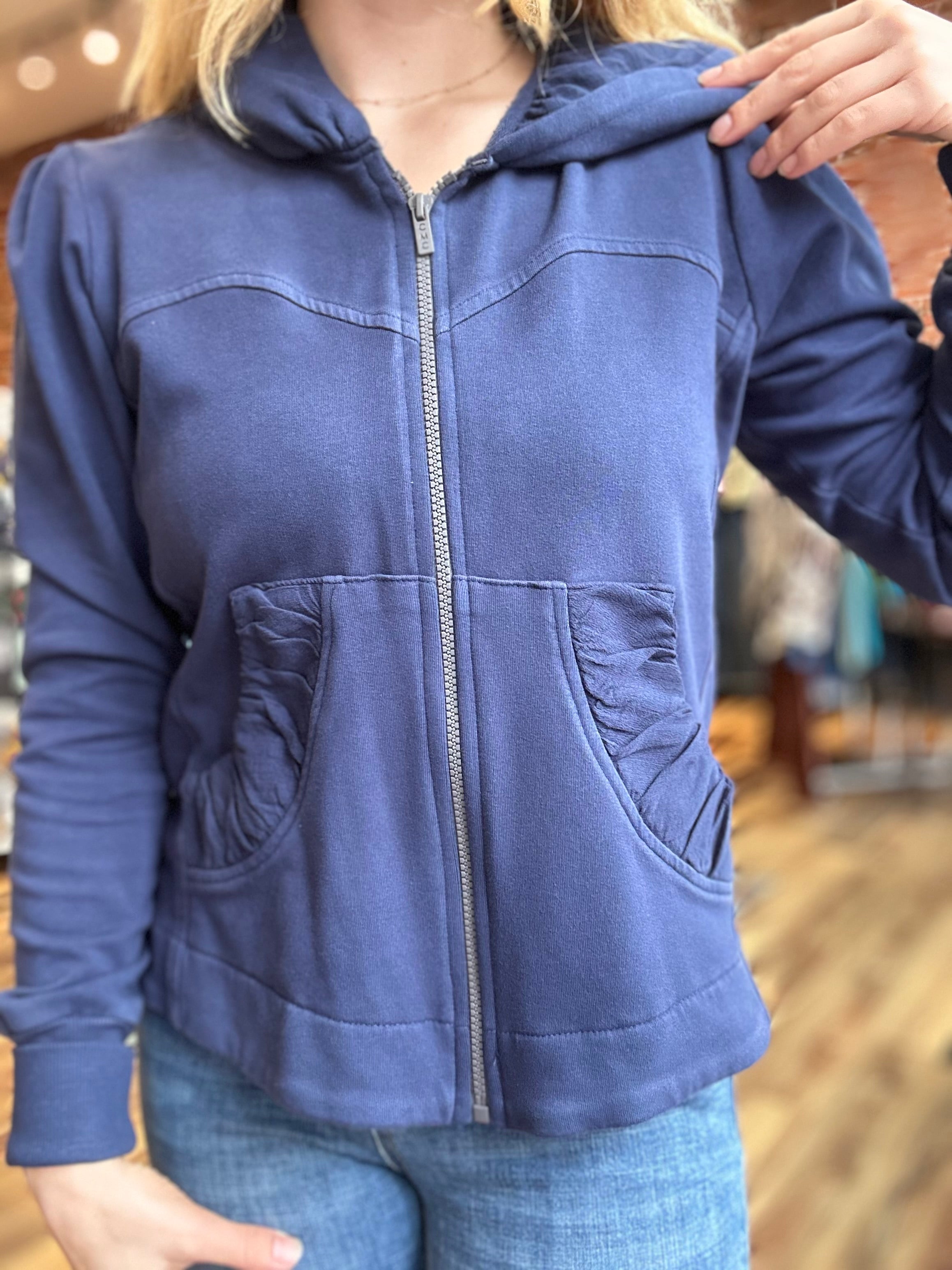 Chaqueta/abrigo con capucha CMC 3261, cremallera corta (6 colores)