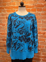 Prairie Cotton shirt 622, relaxed tunic Methyl Blue