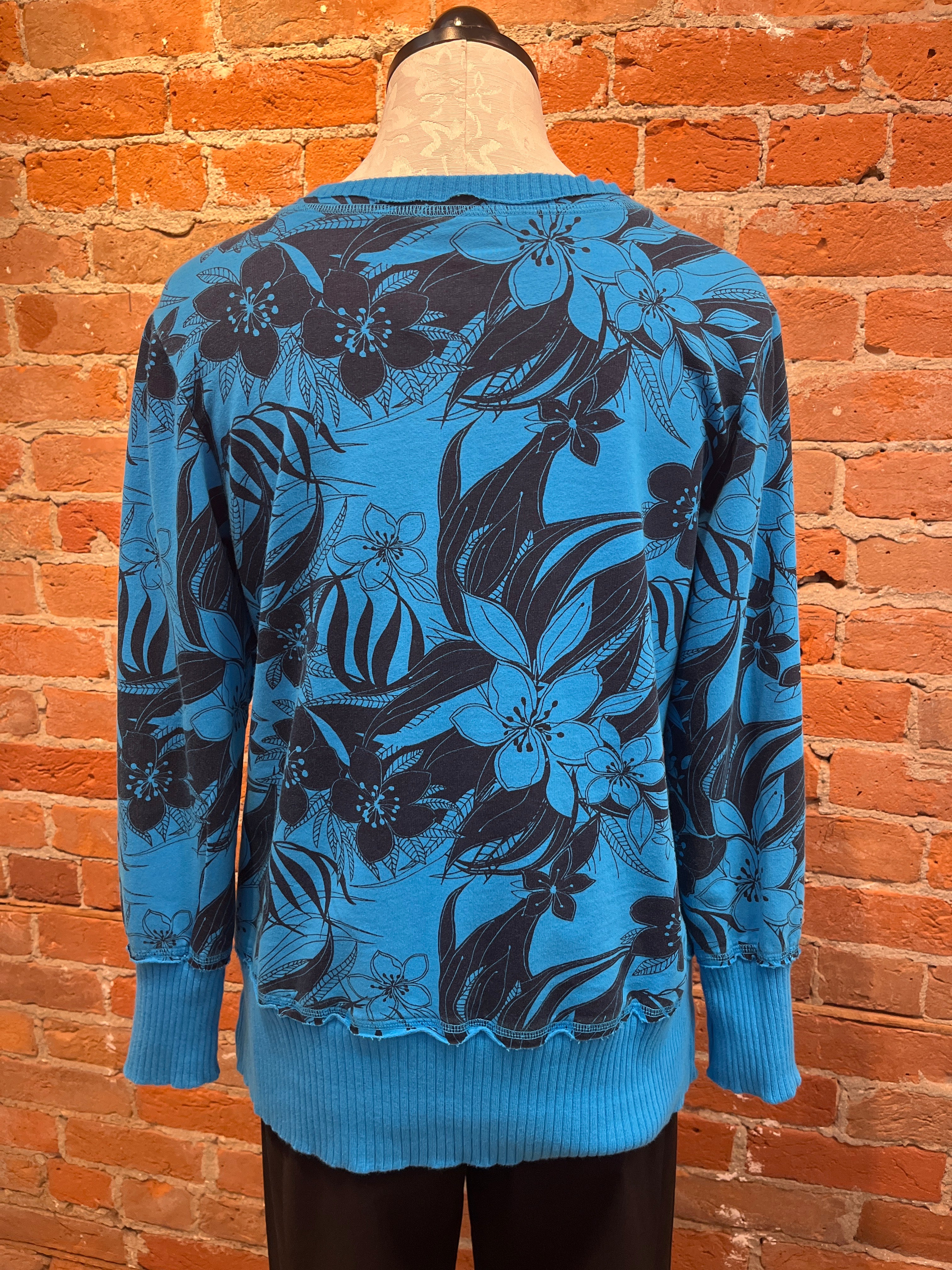 Prairie Cotton shirt 622, relaxed tunic Methyl Blue