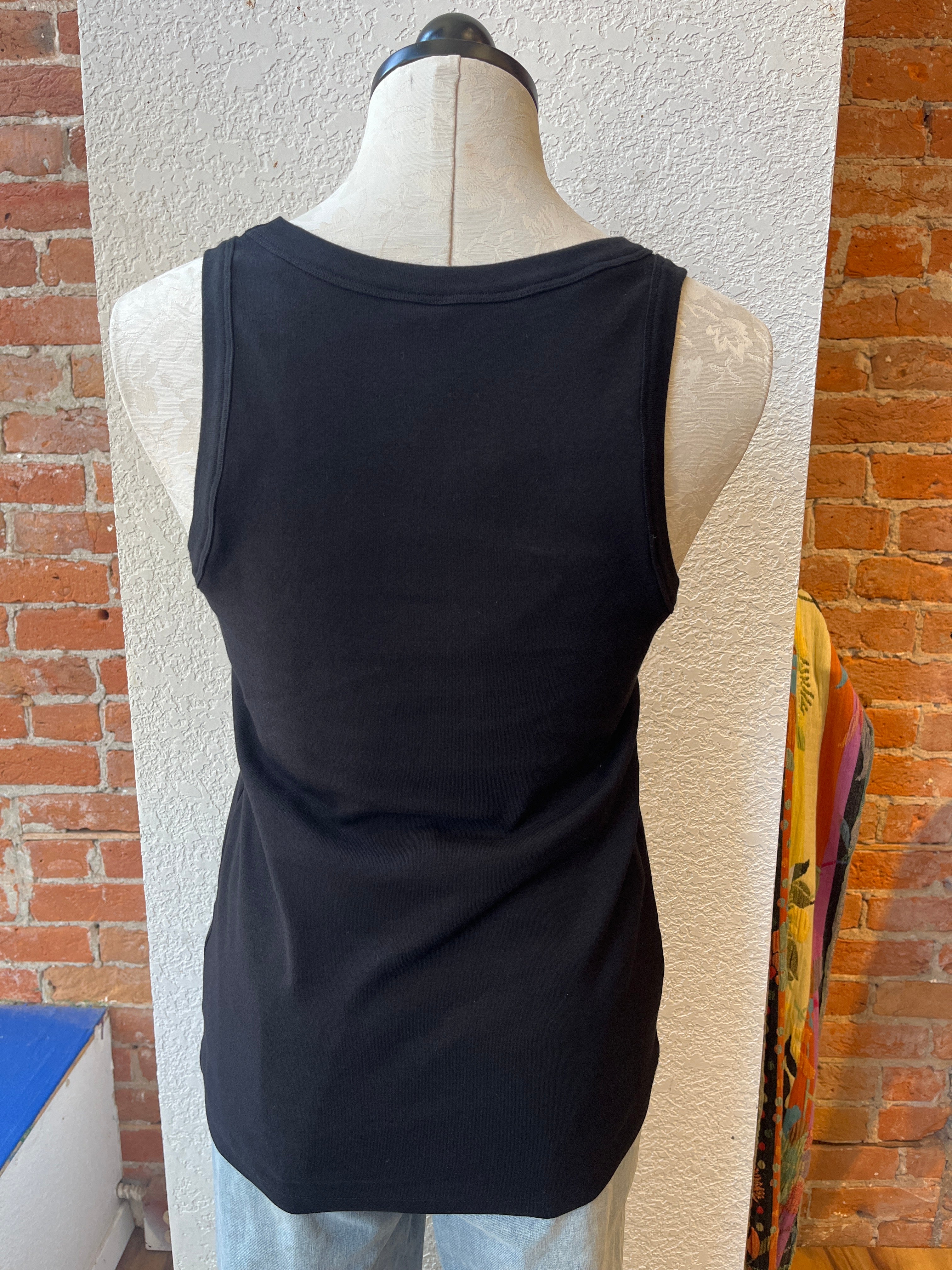 Necessitees tank, v-neck wide binding April