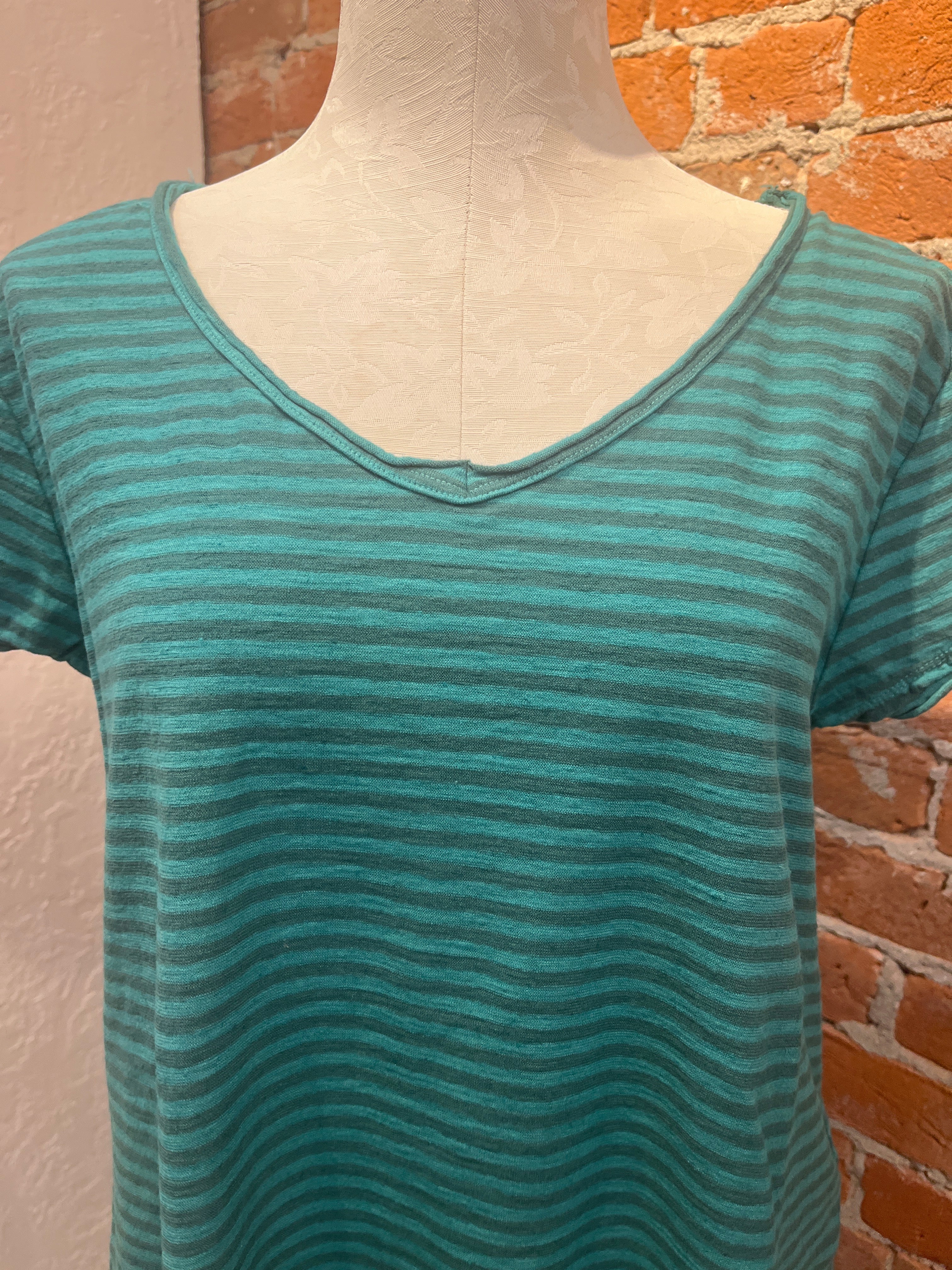 Cut Loose t-shirt, striped v/neck Riviera