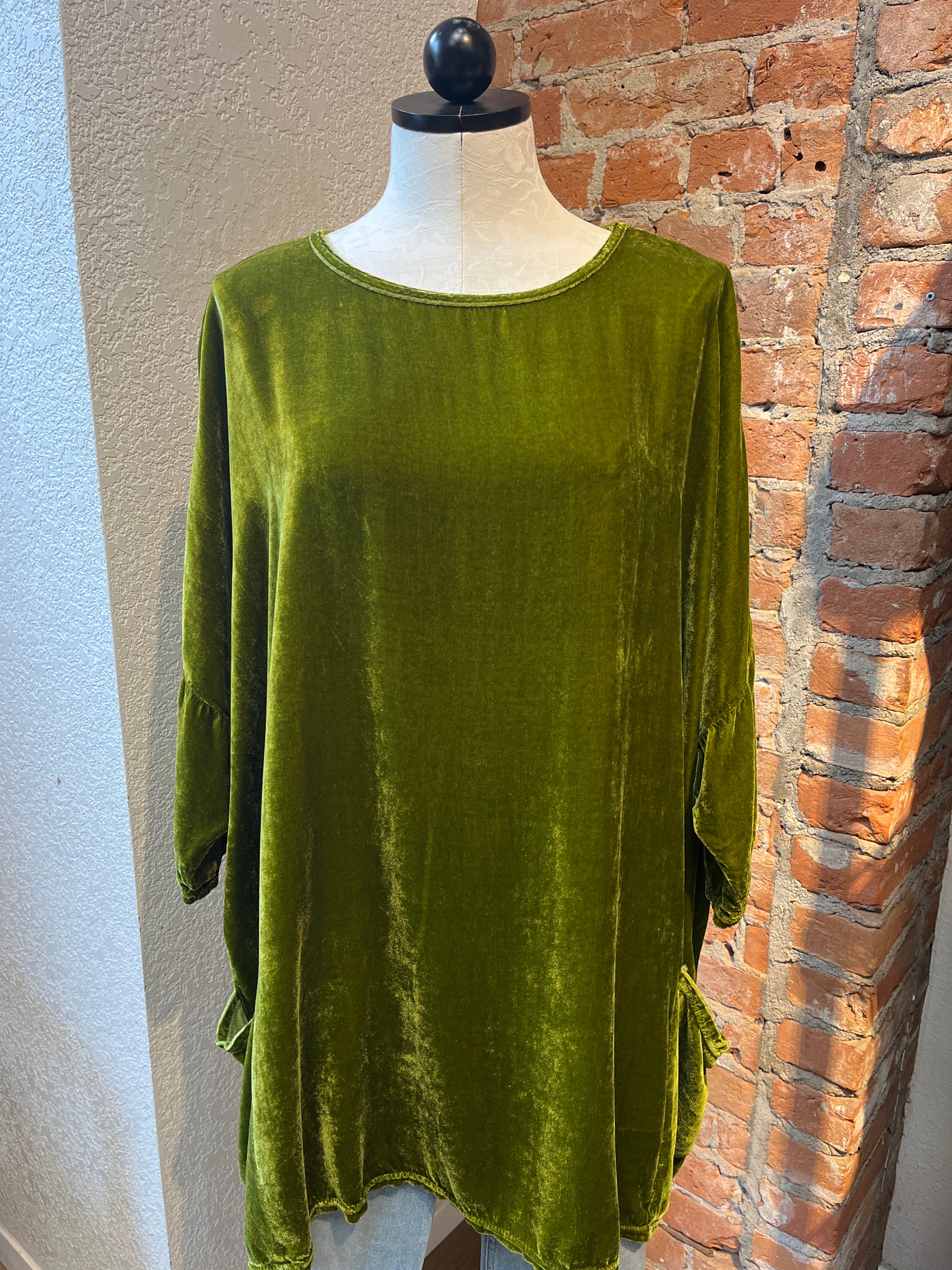 Cut Loose shirt, velvet One Size (2 colors)