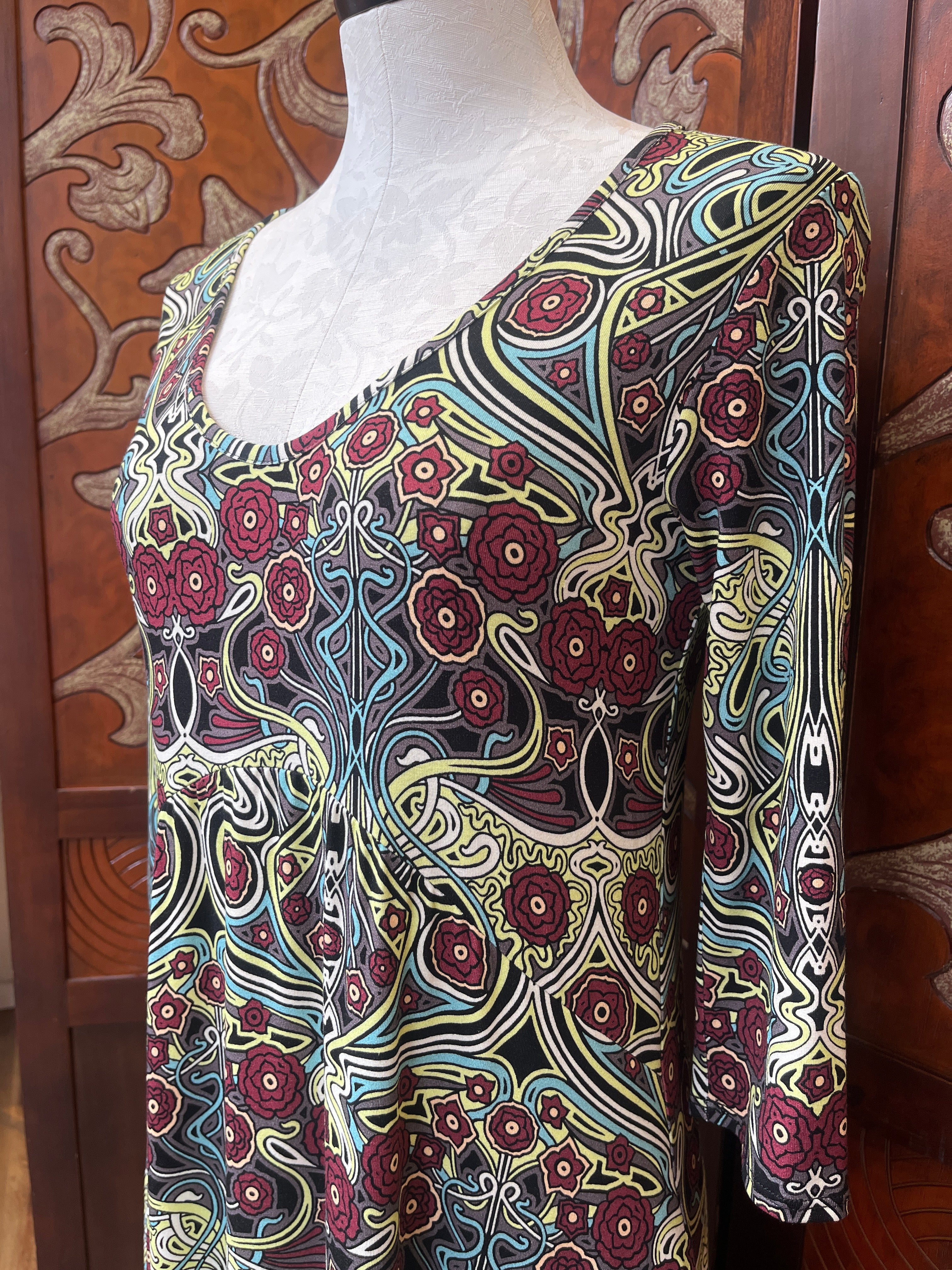 Vestido Salaam Metta, manga 3/4
