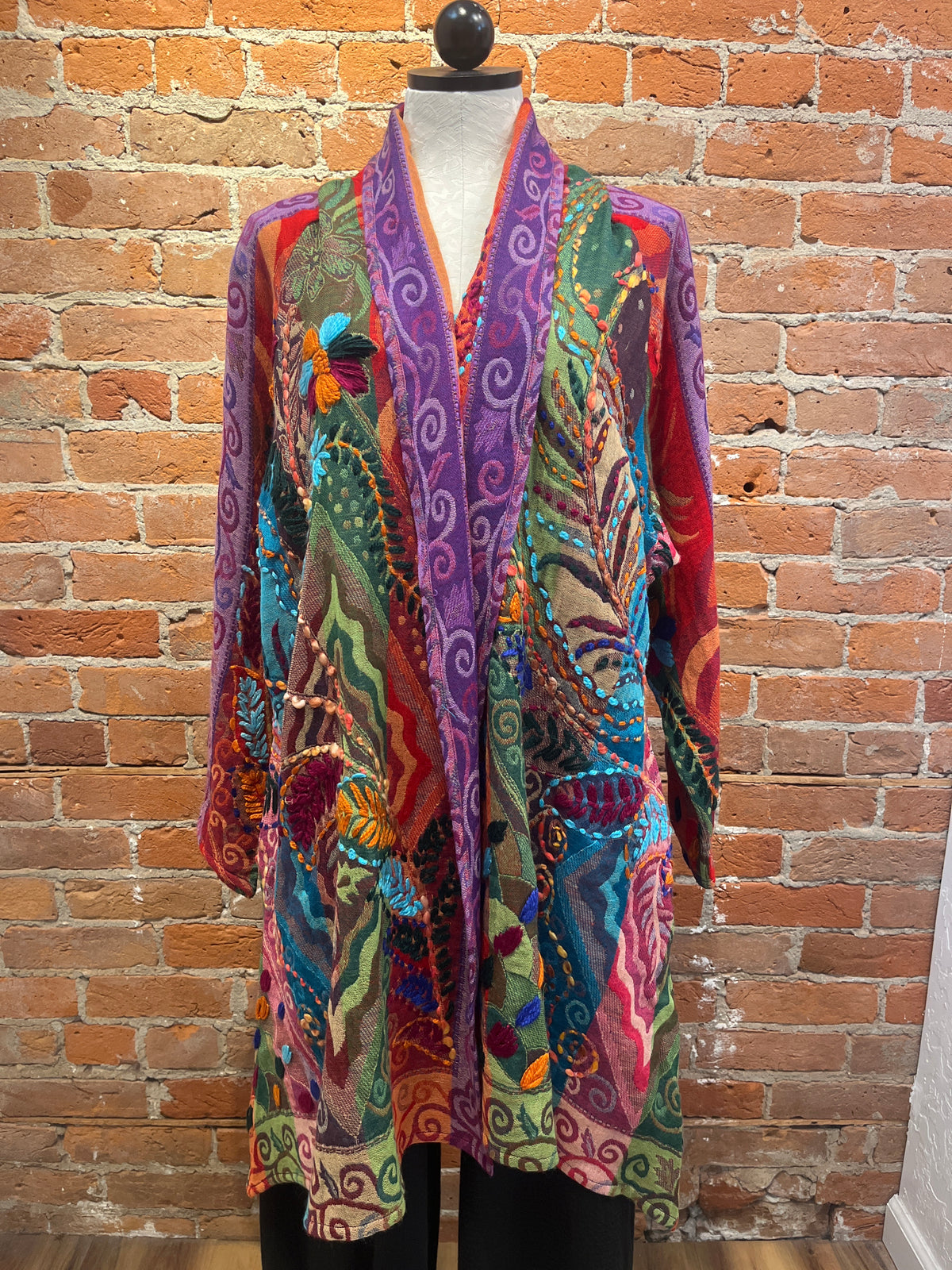 ANU jacket 15873, Echo embroidered wool (2 colors)