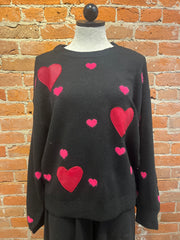 Nu Vintage sweater, heart patches