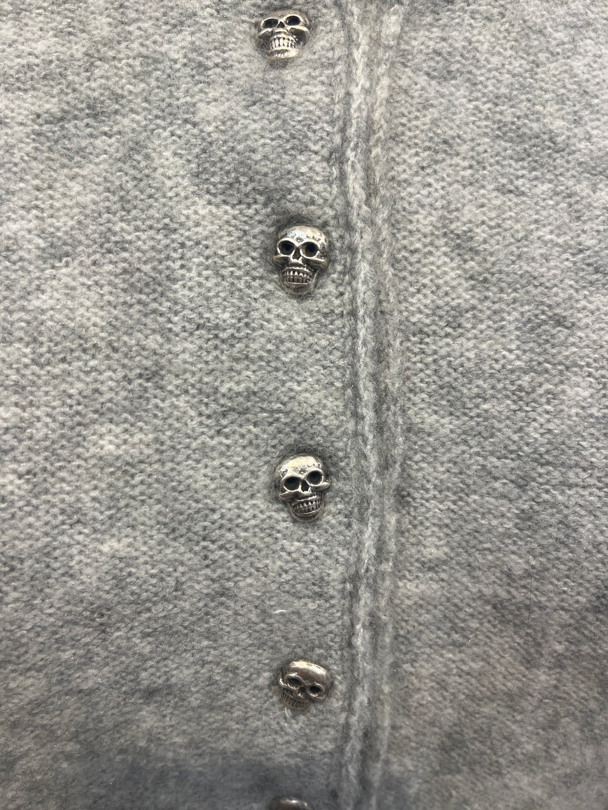 Nu Vintage sweater, skull button henley