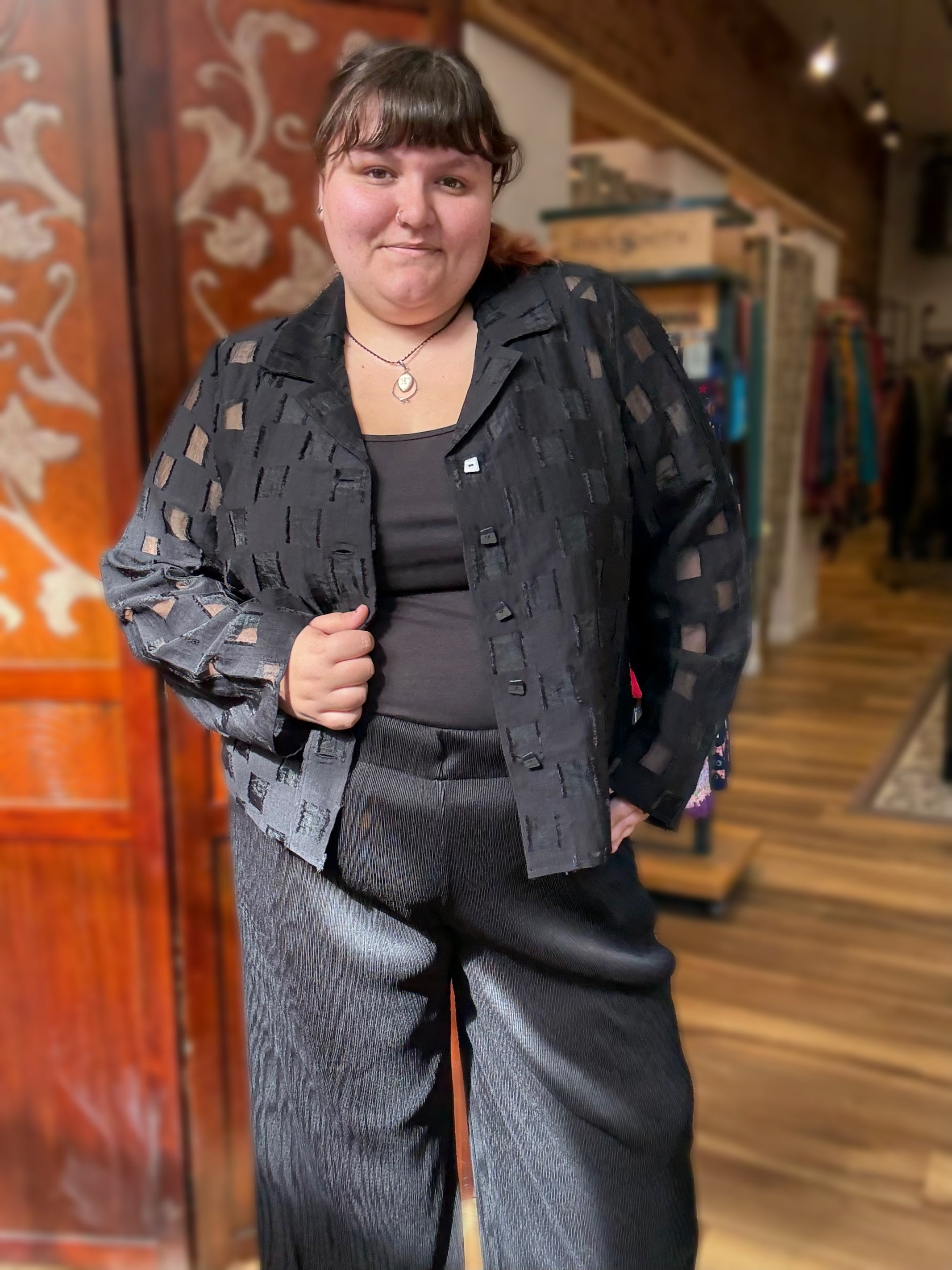 Olivia by Habitat jacket 610103, outside the box windowpane