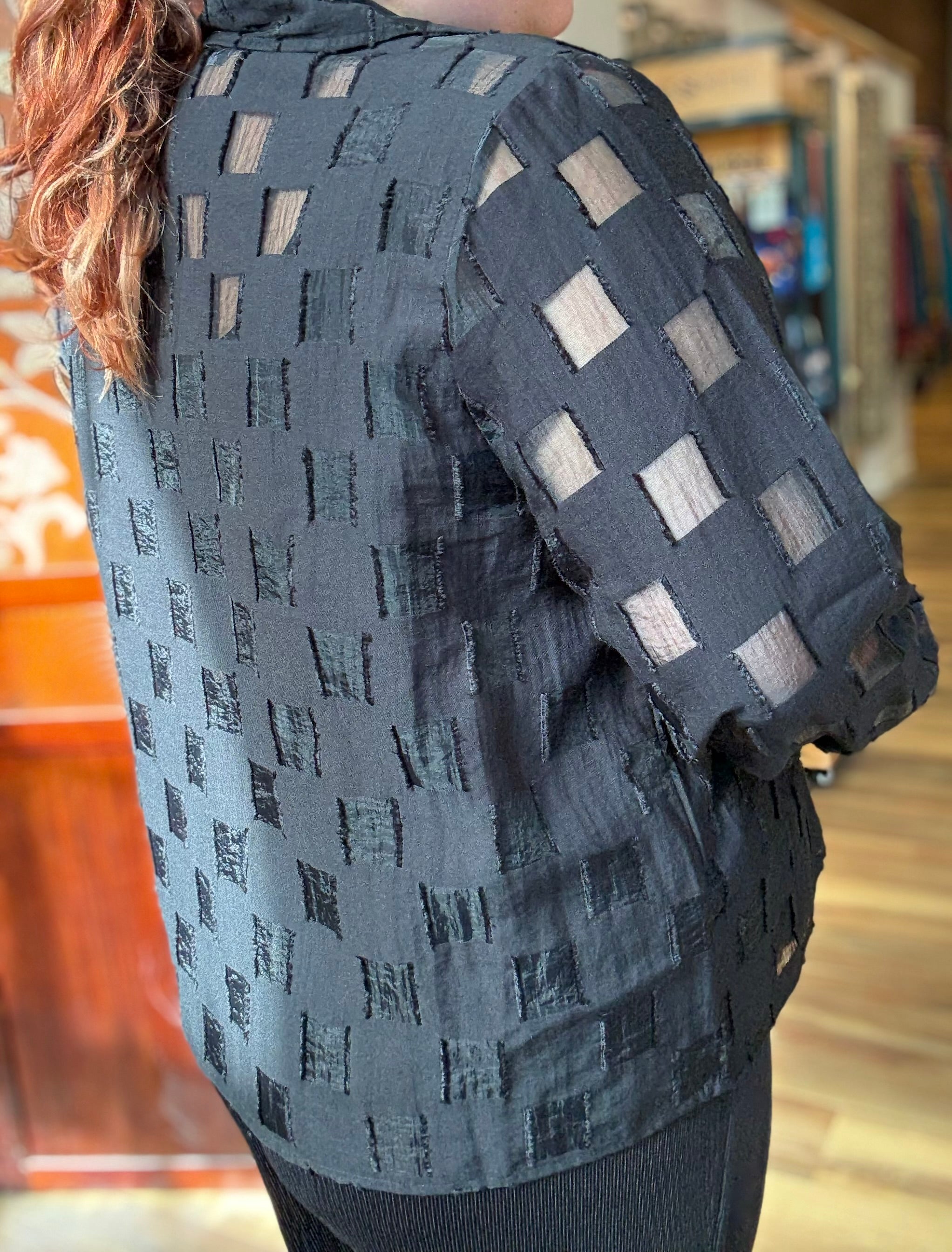 Olivia by Habitat jacket 610103, outside the box windowpane