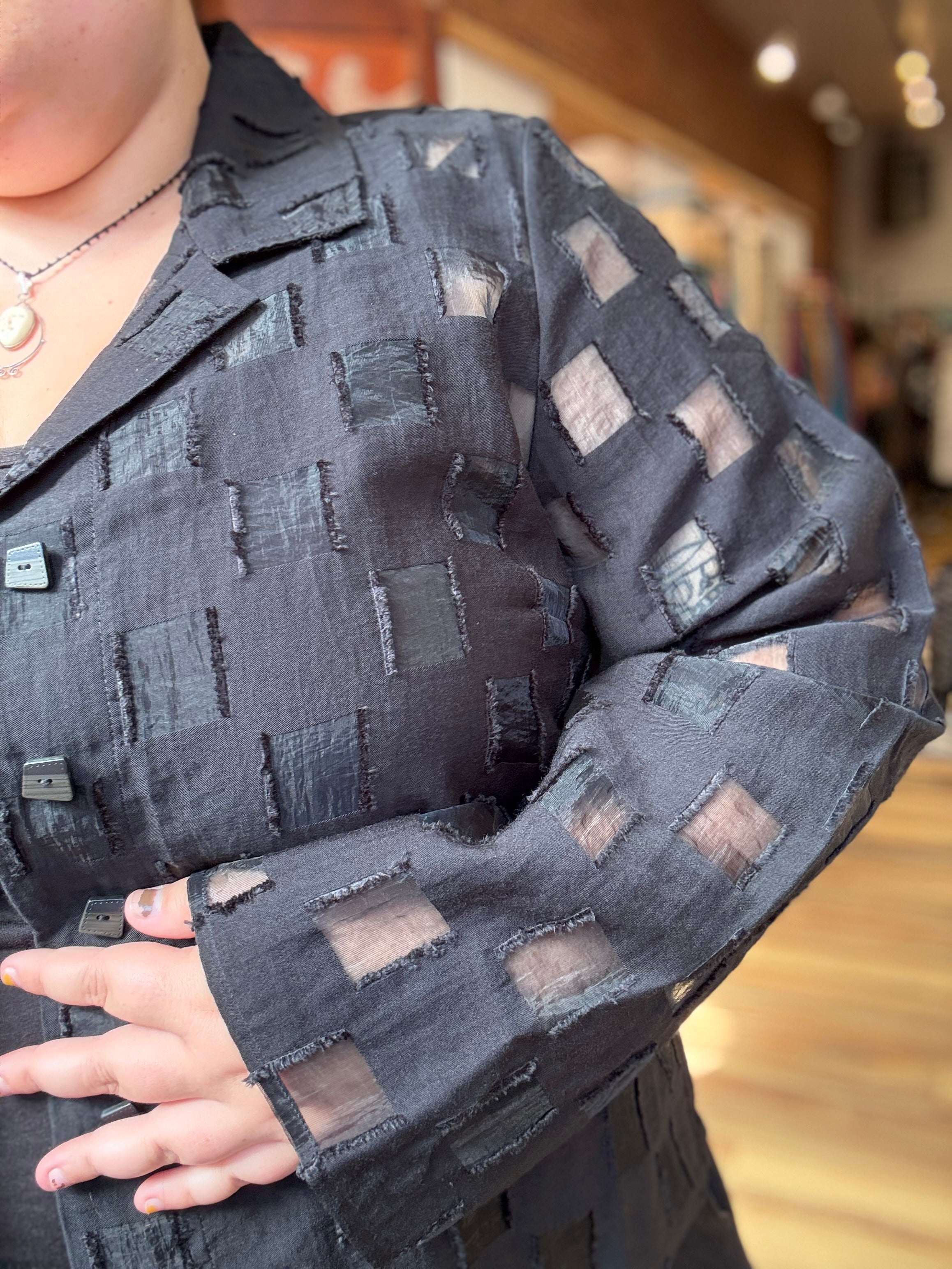 Olivia by Habitat jacket 610103, outside the box windowpane