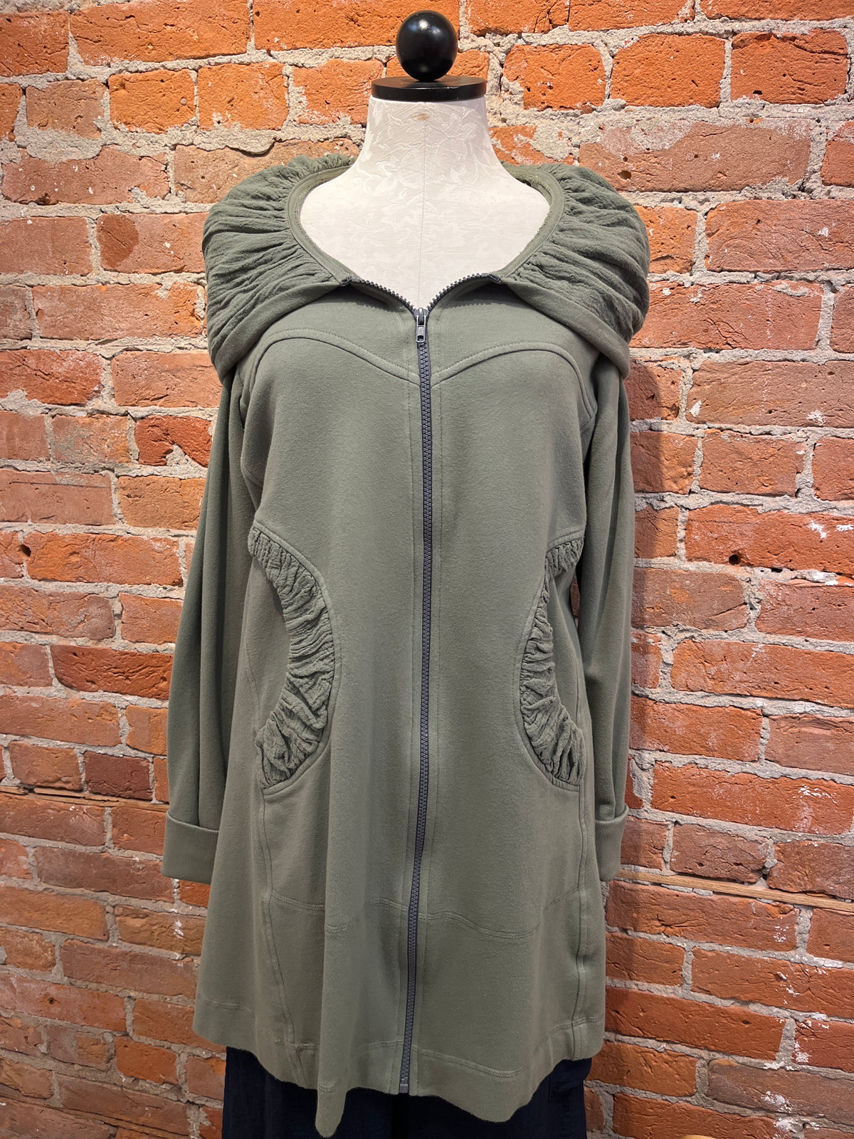 CMC hoodie jacket/coat 3187, long zip (6+ colors)