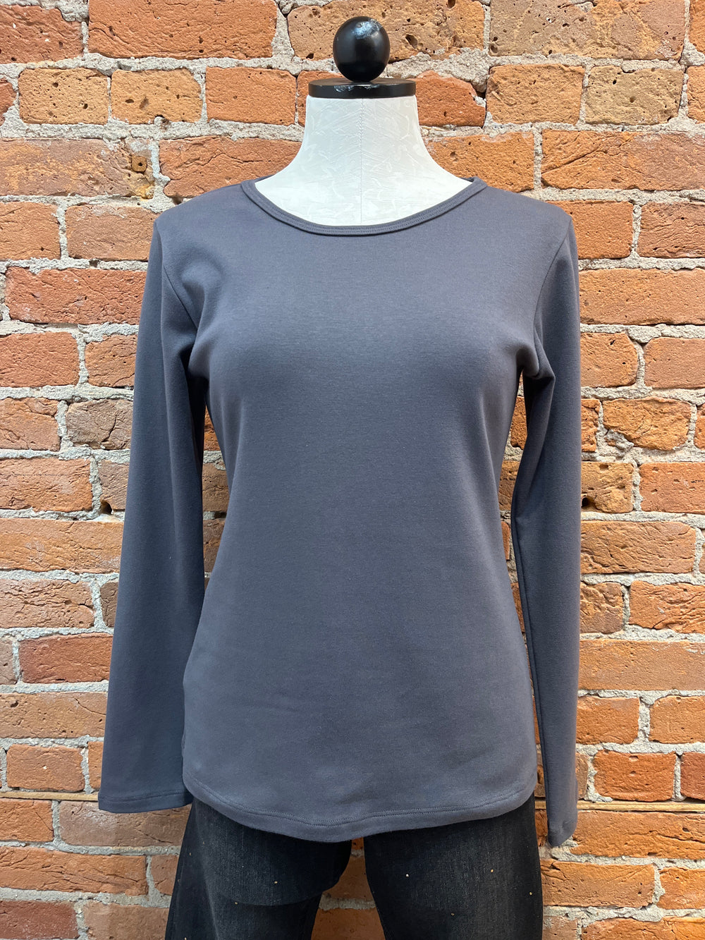 Necessitees t-shirt, jewel neck long-sleeve (3 colors)