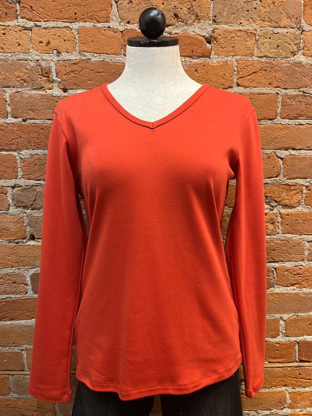 Necessitees t-shirt, v-neck long-sleeve