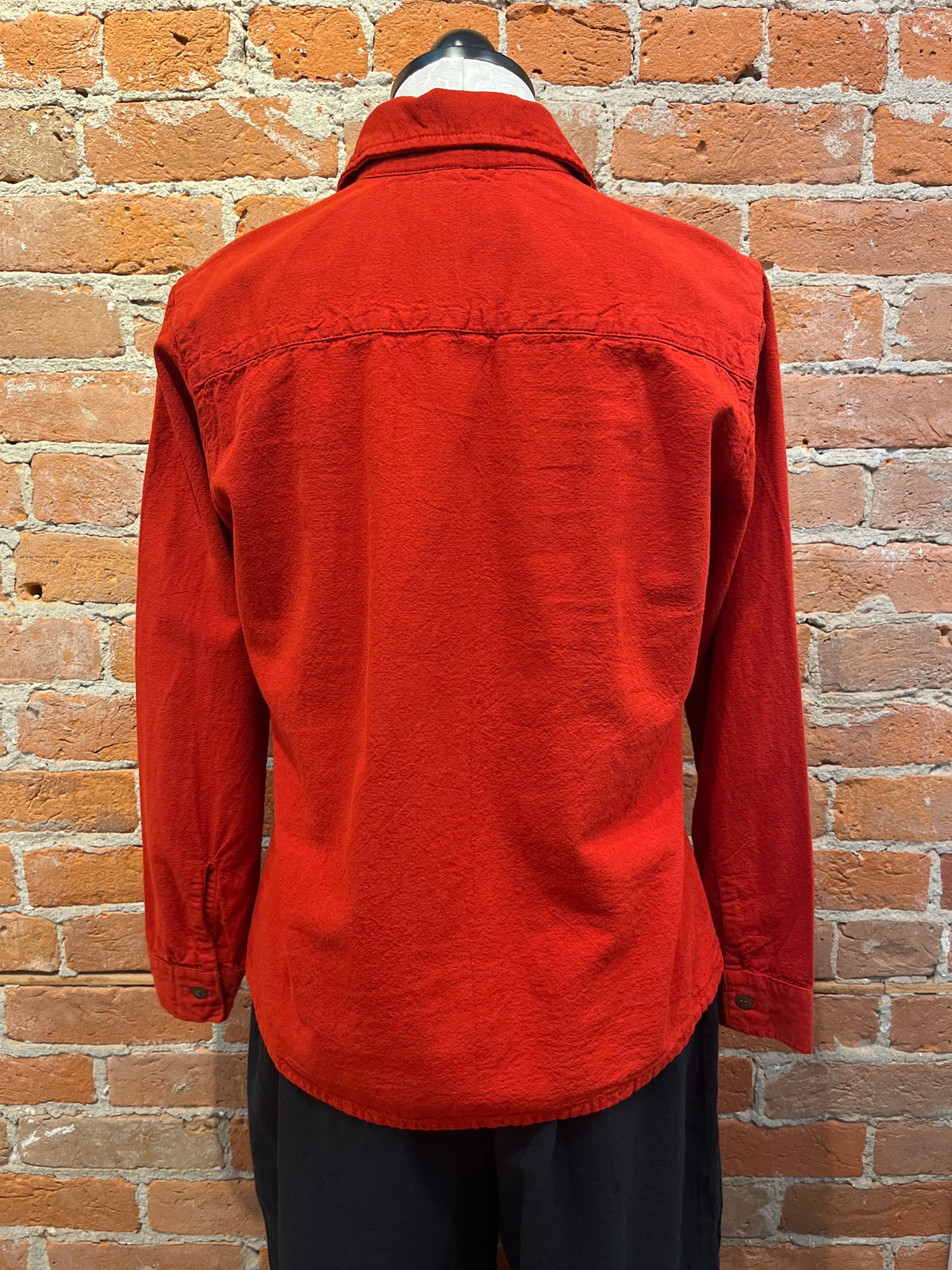Maya Jones shirt 0309, front pocket button up Red