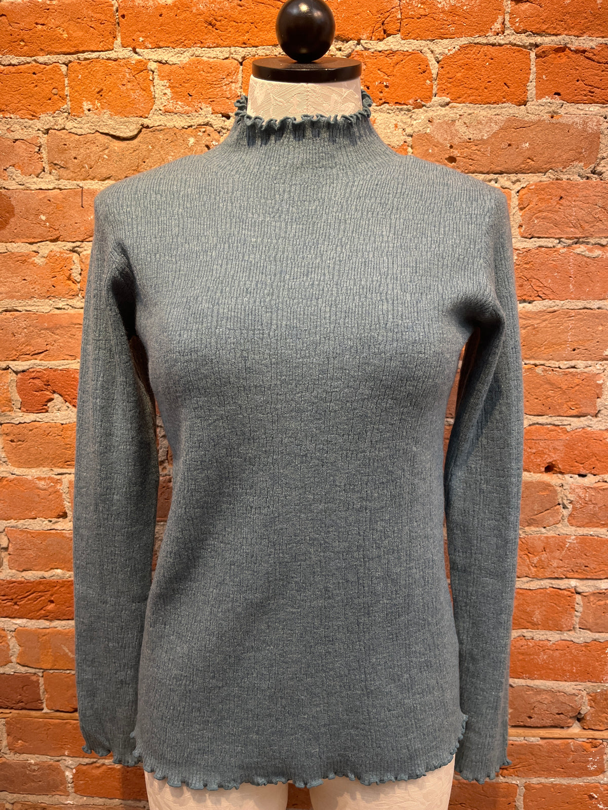 Renuar sweater 6859, textured mockneck (2 colors)