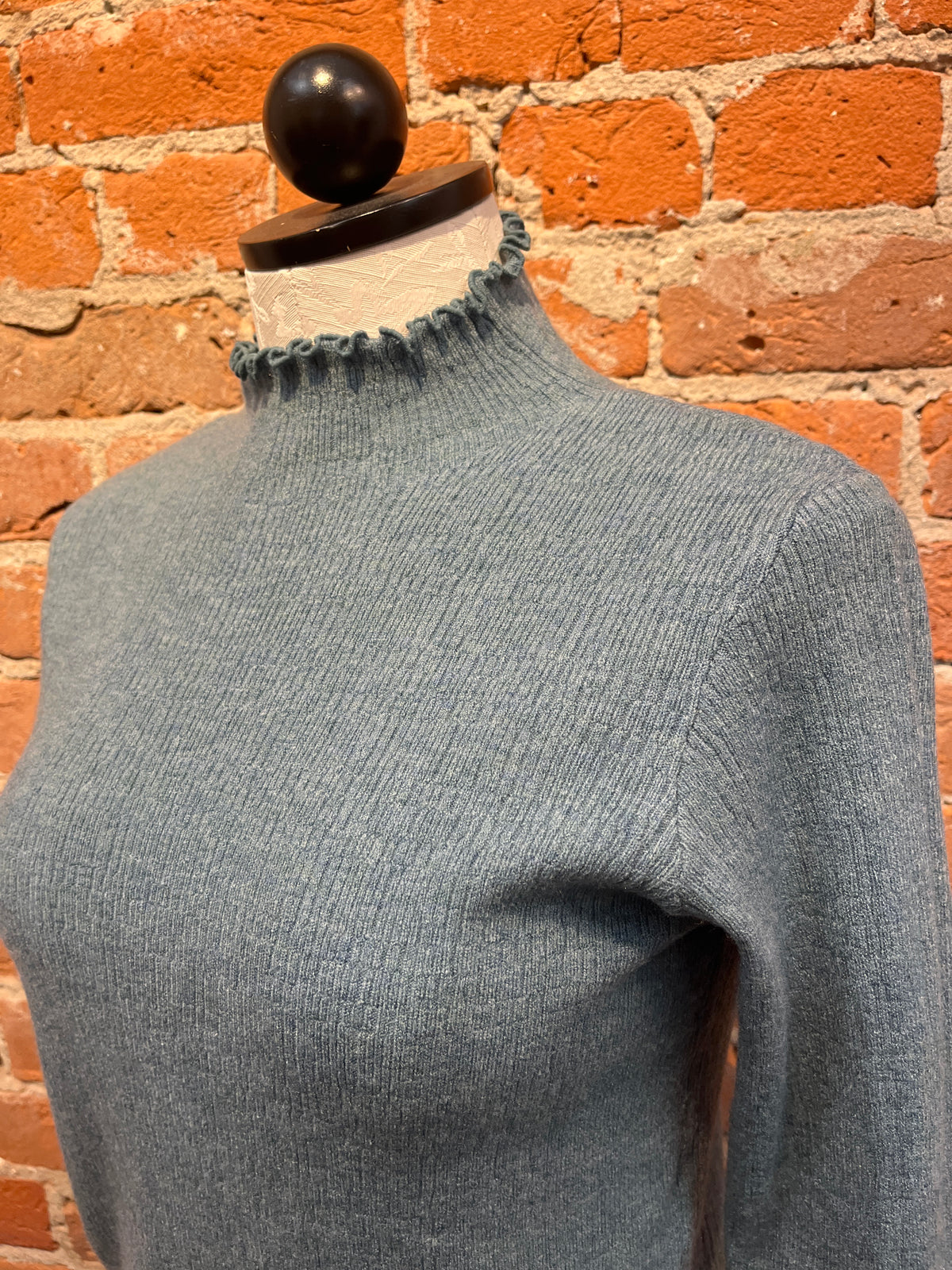 Renuar sweater 6859, textured mockneck (2 colors)