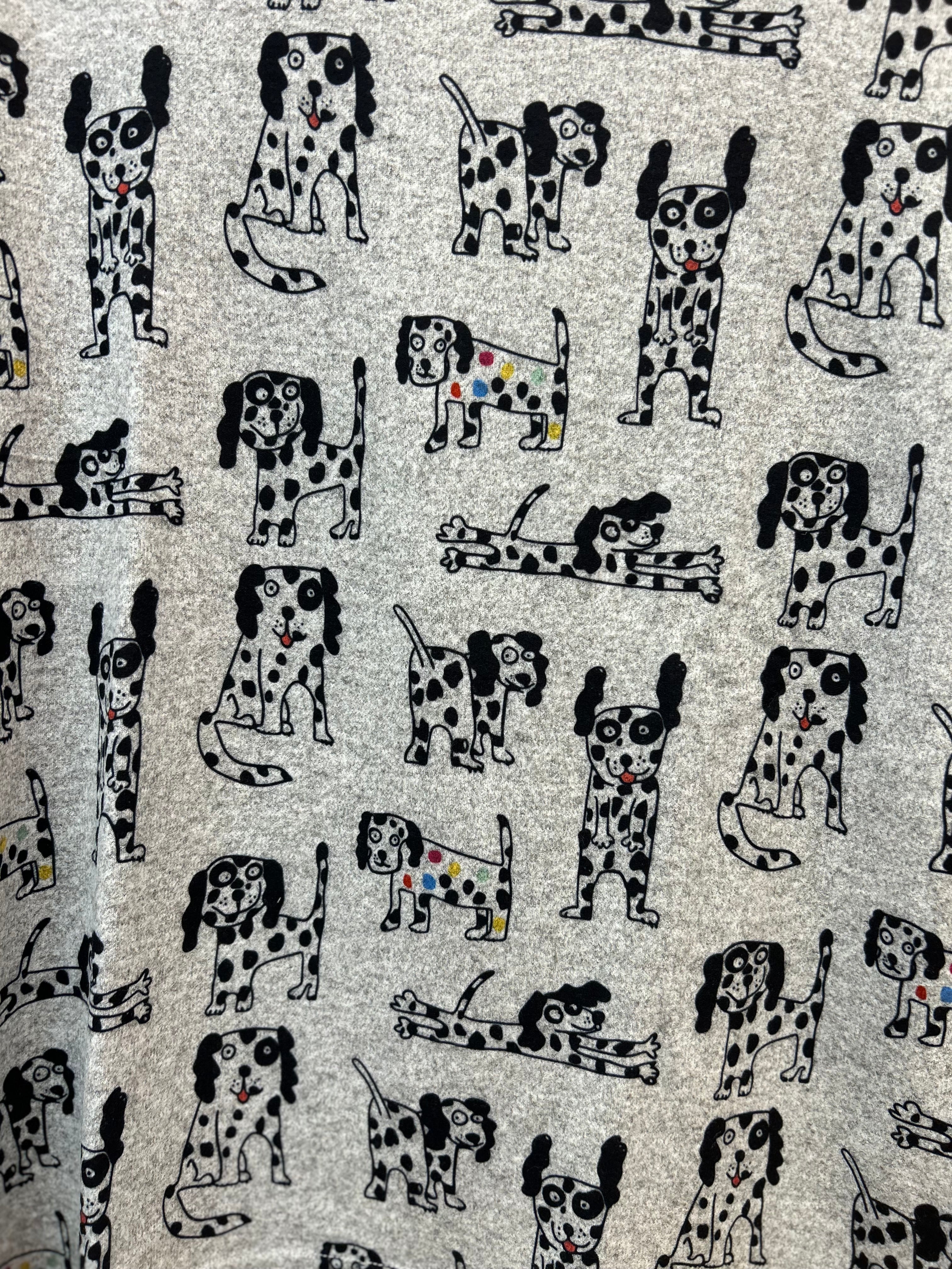 Shana shirt 24603, fleece spotted-dog print