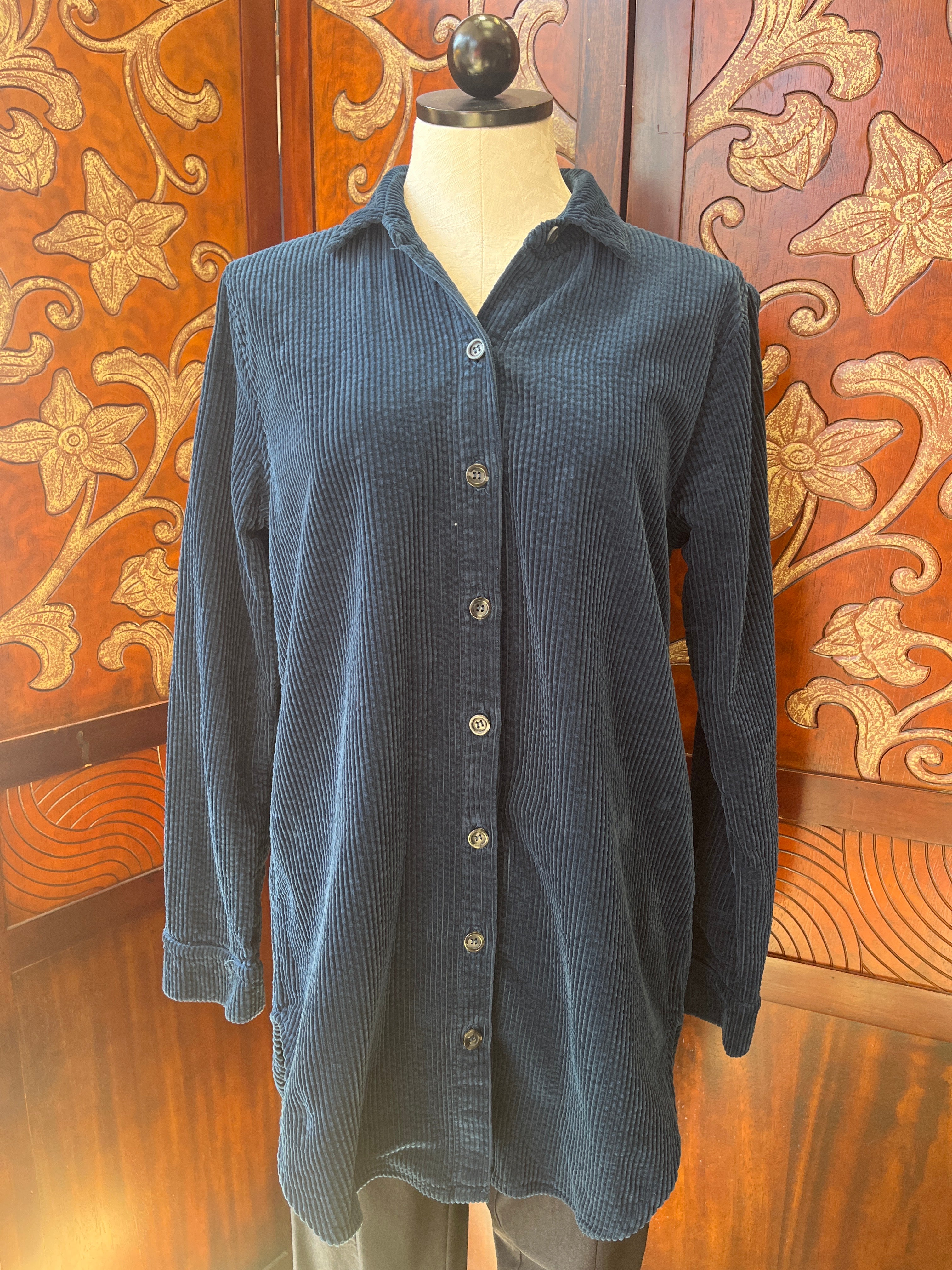 Cut Loose shirt, aline lux corduroy